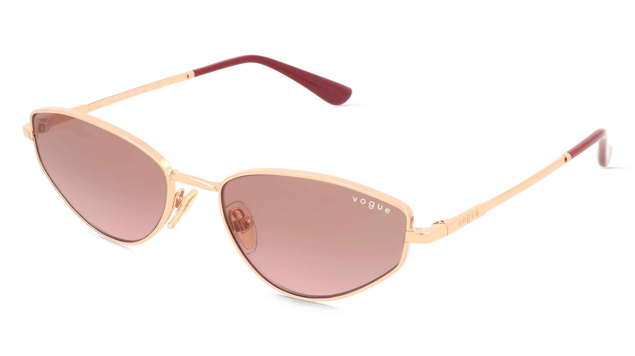 Vogue 0VO4339S Damen-Sonnenbrille Vollrand Cat Eye Metall-Gestell, Pink