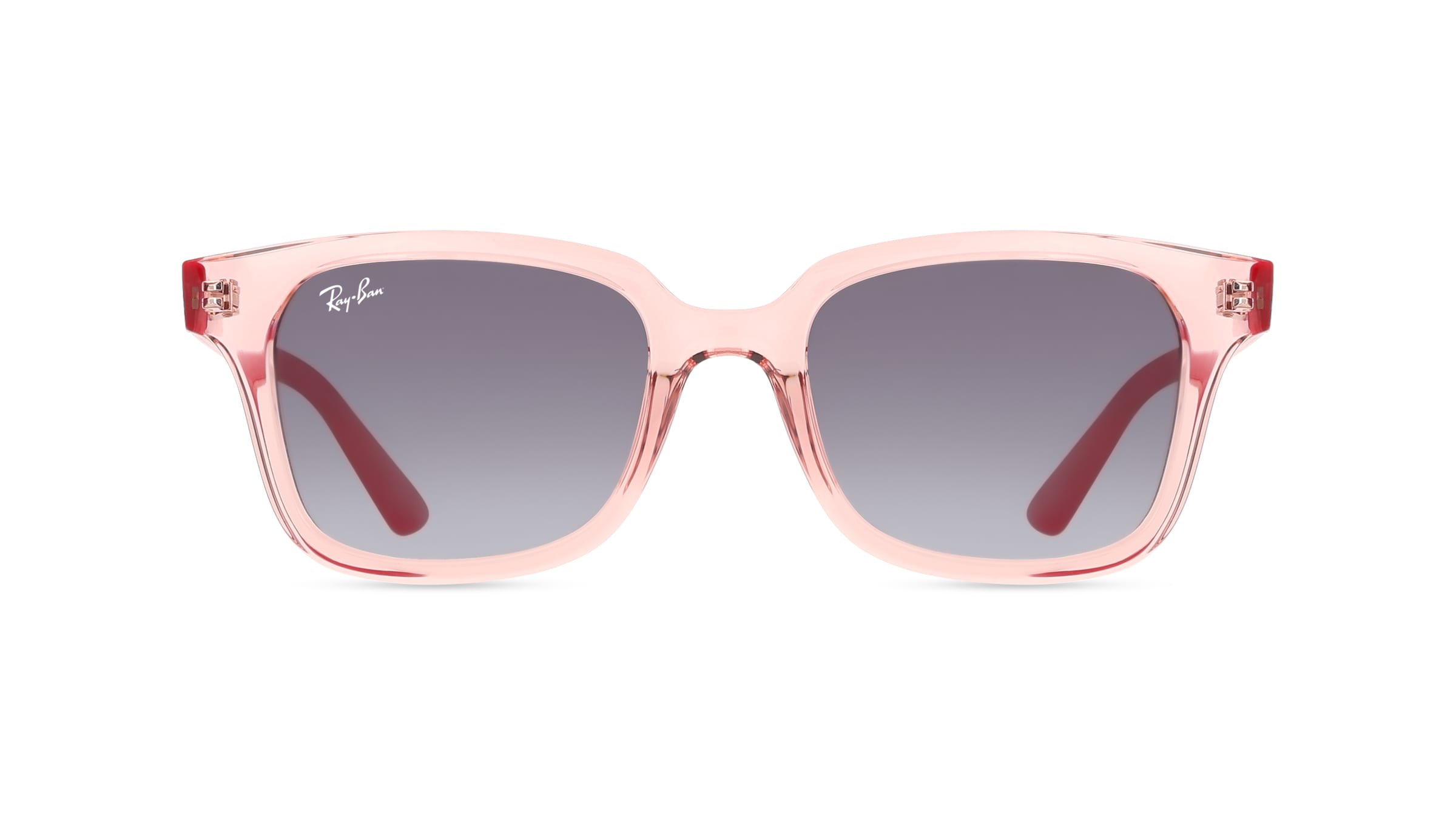 Ray-Ban Junior RJ 9071S Jugend-Sonnenbrille Vollrand Eckig Kunststoff-Gestell, pink