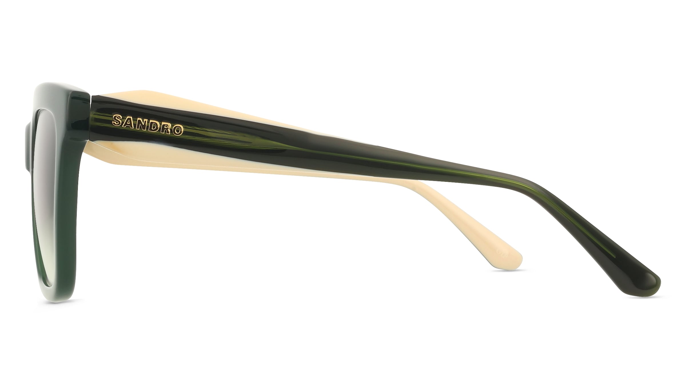 Thumbnail - Sandro SA6058 Damen-Sonnenbrille Vollrand Quadratisch Acetat-Gestell, grün