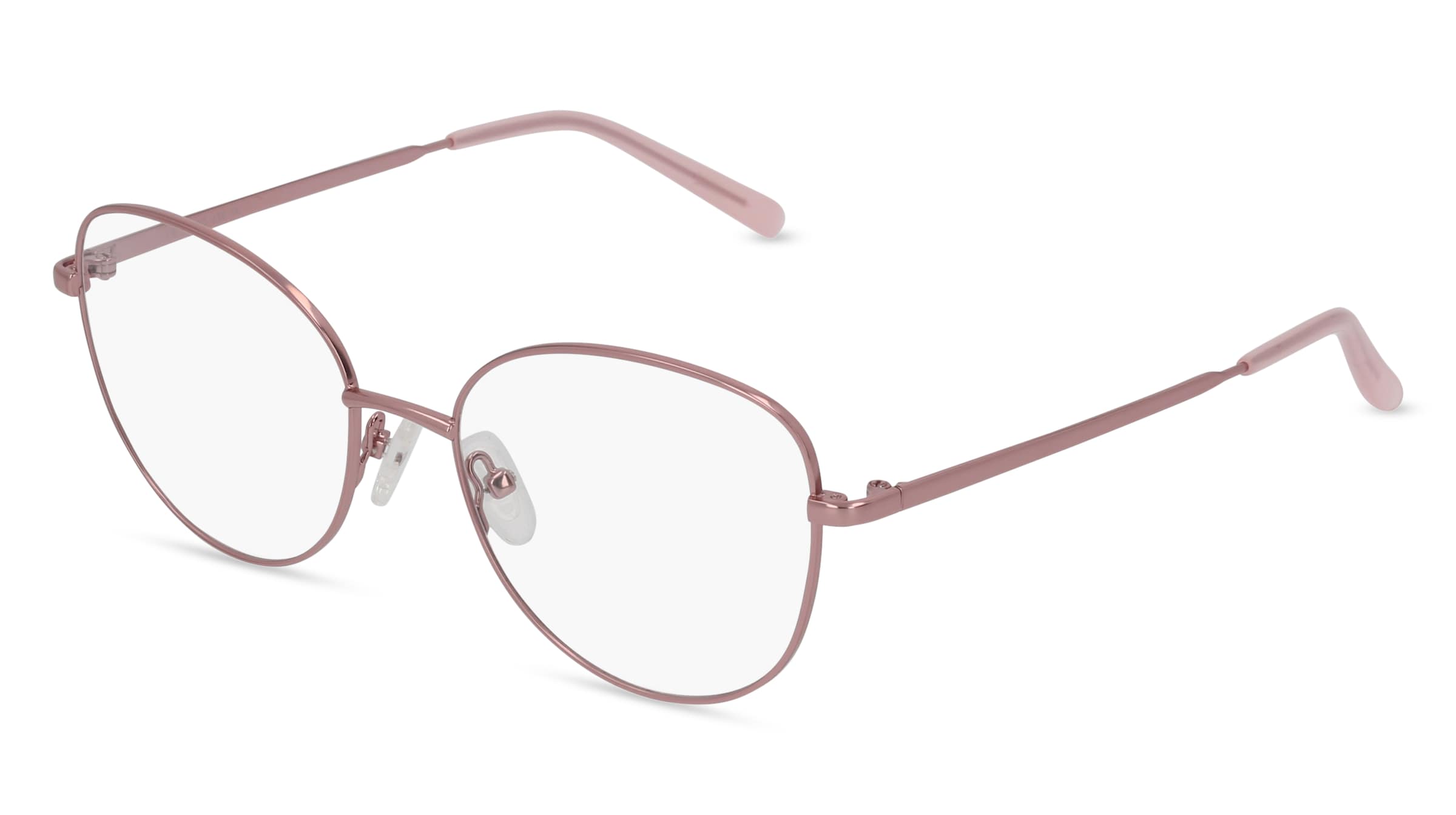 Fielmann BD 458 FA Damen-Brille inkl. Gläser Vollrand Butterfly Edelstahl-Gestell 52/17/135, Pink