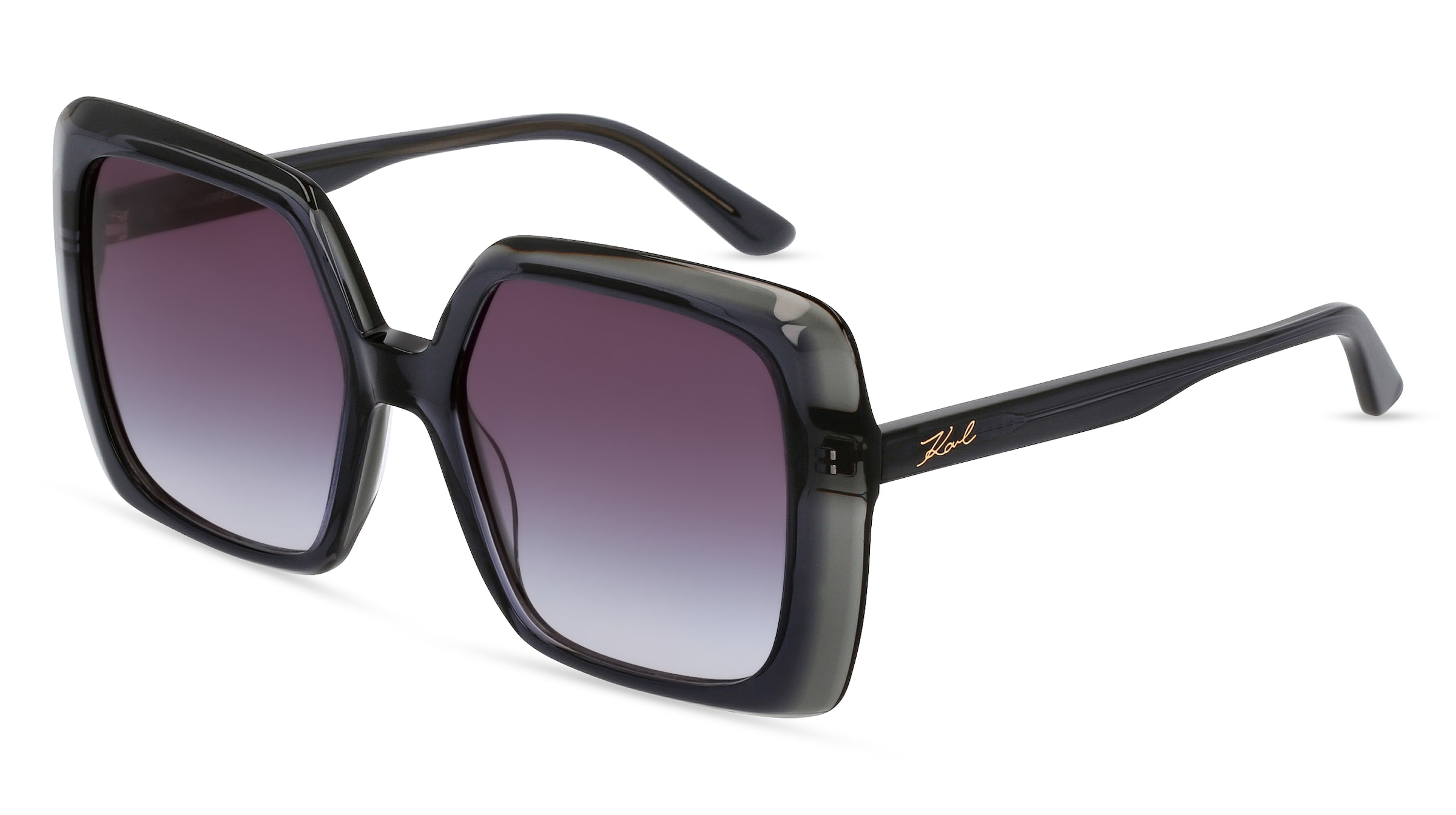 Marchon Germany Karl Lagerfeld KL6059S Damen-Sonnenbrille Vollrand Eckig Kunststoff-Gestell, Grau