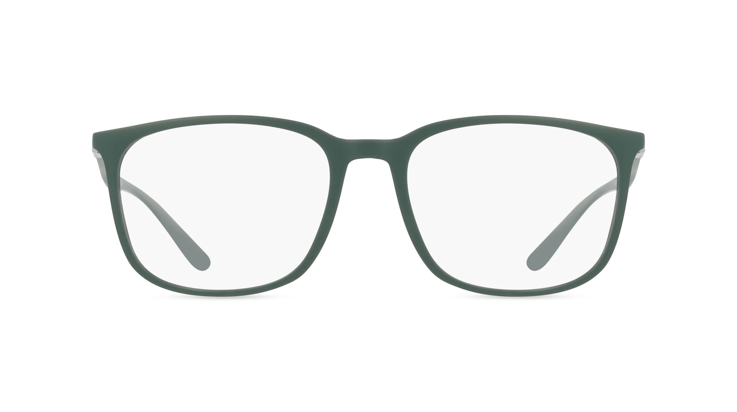 Ray-Ban RX7199 Unisex-Brille inkl. Gläser Vollrand Quadratisch Kunststoff-Gestell 52/18/145, Grün