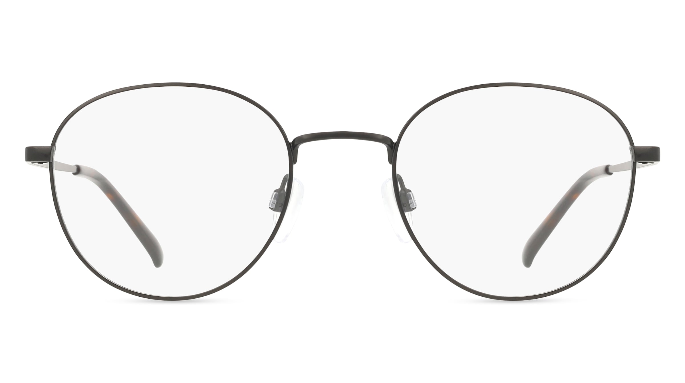 Fielmann BD 600 CL BO Unisex-Brille inkl. Gläser Vollrand Panto Edelstahl-Gestell 48/20/140, Schwarz