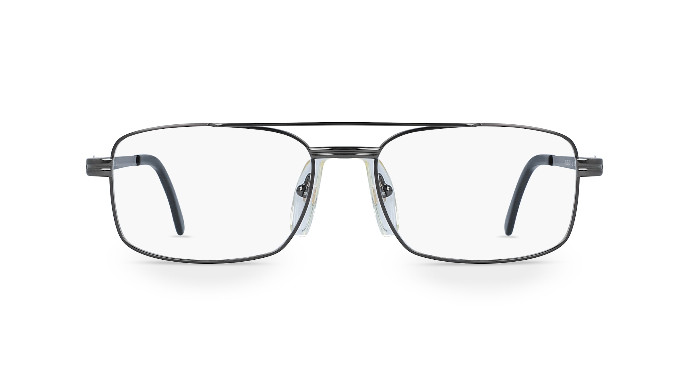 Fielmann OPH 9741 FLEX TR Herren-Brille inkl. Gläser Vollrand Eckig Metall-Gestell 54mm/18mm/140mm, grau