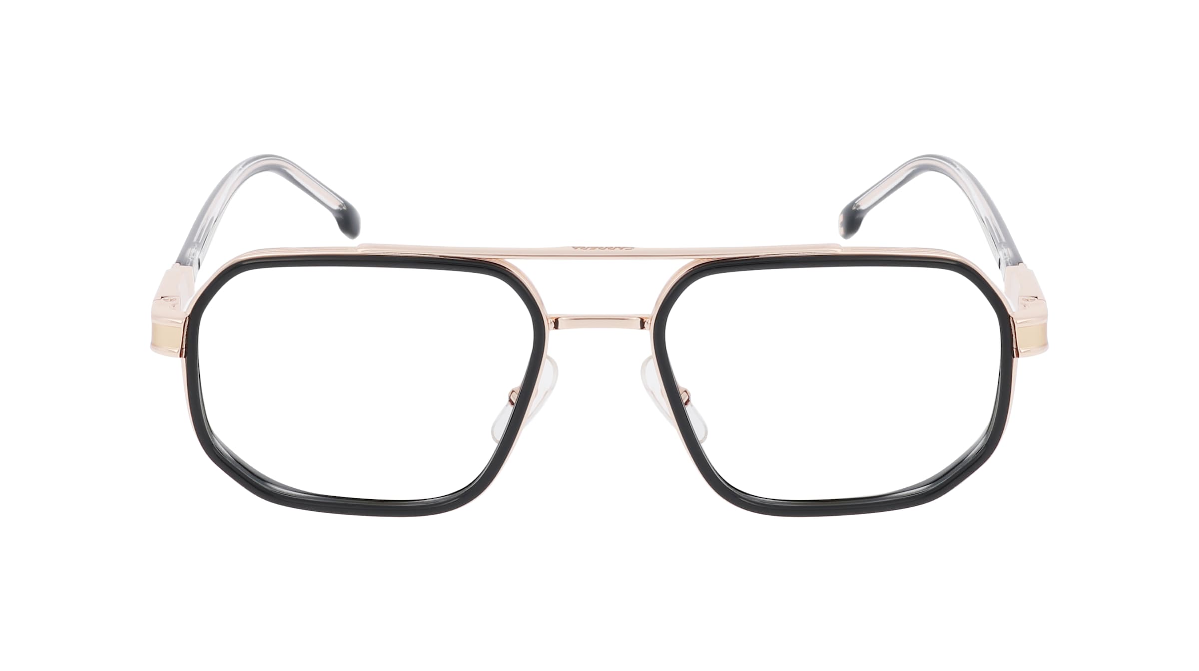 Carrera 1137 Herren-Brille inkl. Gläser Vollrand Pilot Metall-Gestell 55mm/19mm/145mm, gold