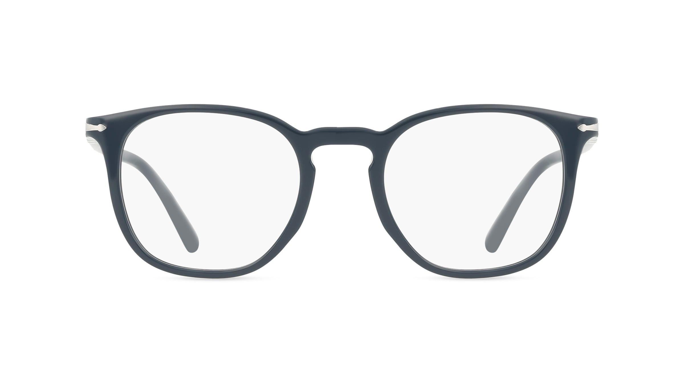 Persol 0PO3318V Unisex-Brille inkl. Gläser Vollrand Panto Acetat-Gestell 49/21/145, Blau