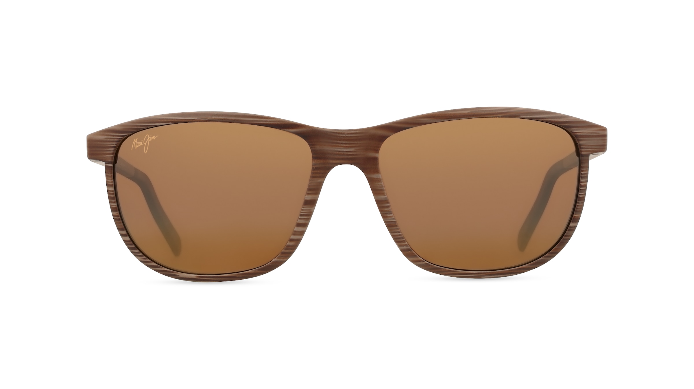 Maui Jim H811 Herren-Sonnenbrille Vollrand Eckig Kunststoff-Gestell, braun