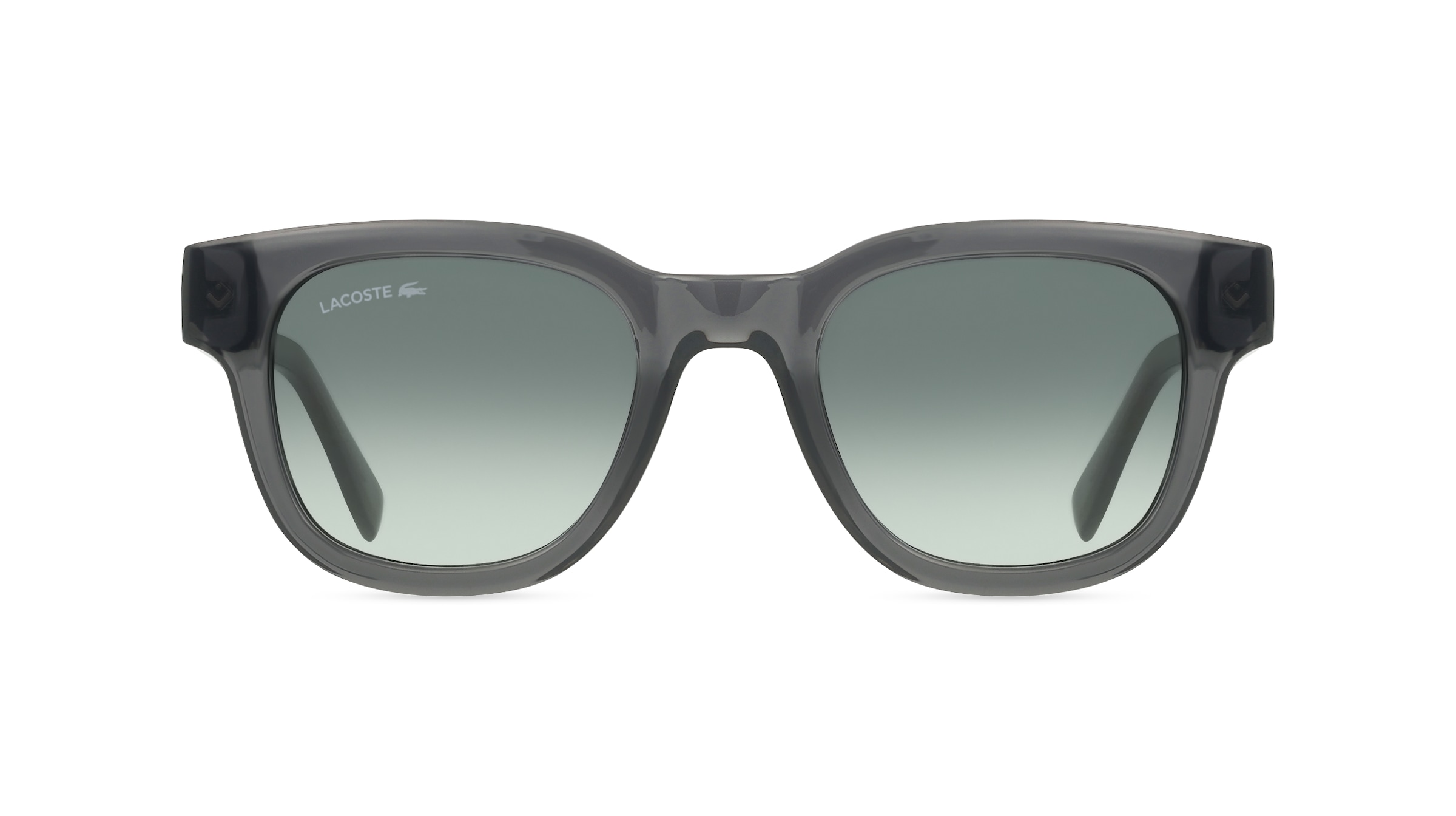 Lacoste L6023S Unisex-Sonnenbrille Vollrand Oval Bio-Kunststoff-Gestell, grau