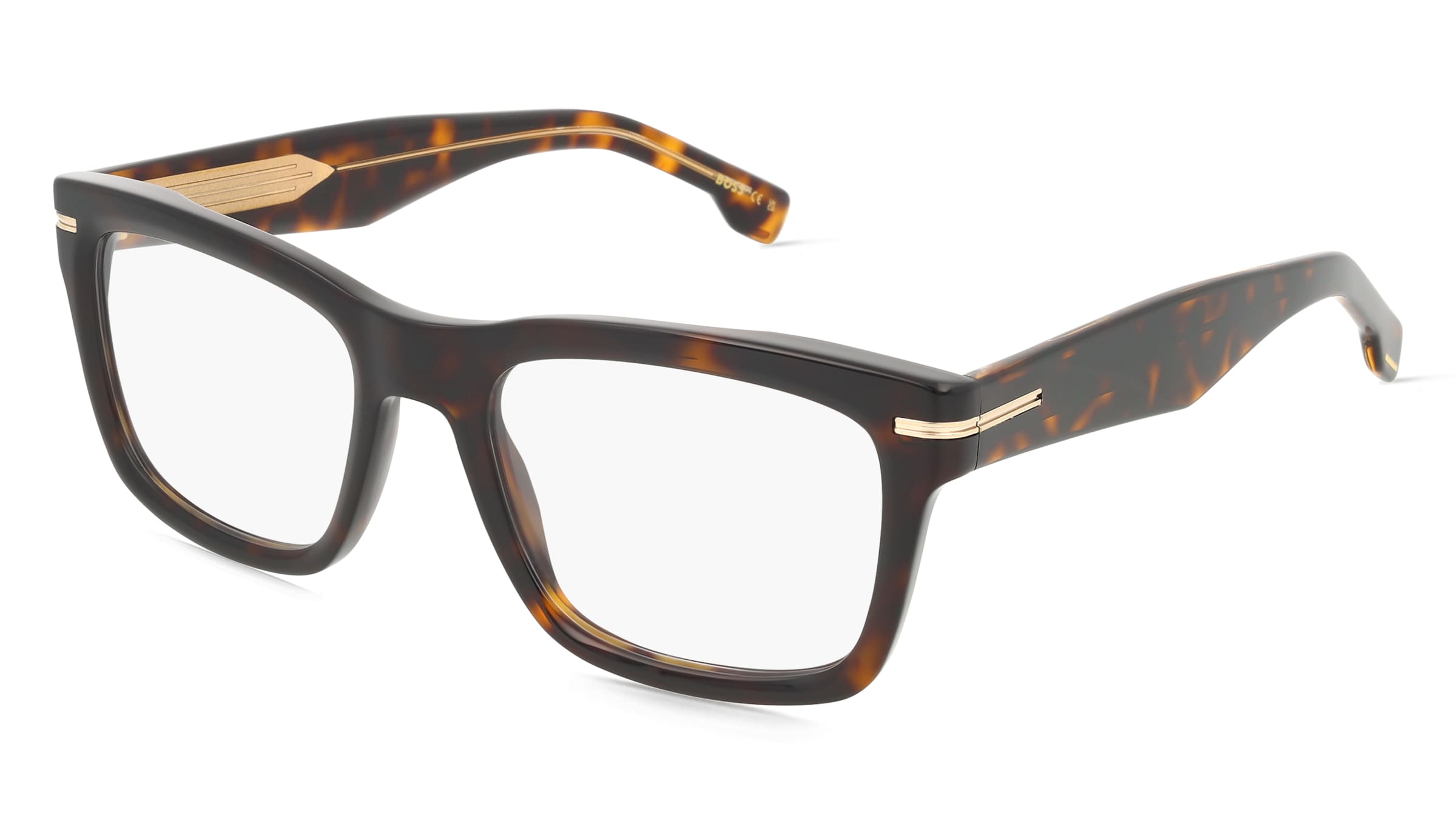 Boss 1720 Herren-Brille inkl. Gläser Vollrand Eckig Acetat-Gestell 53/20/150, Havanna