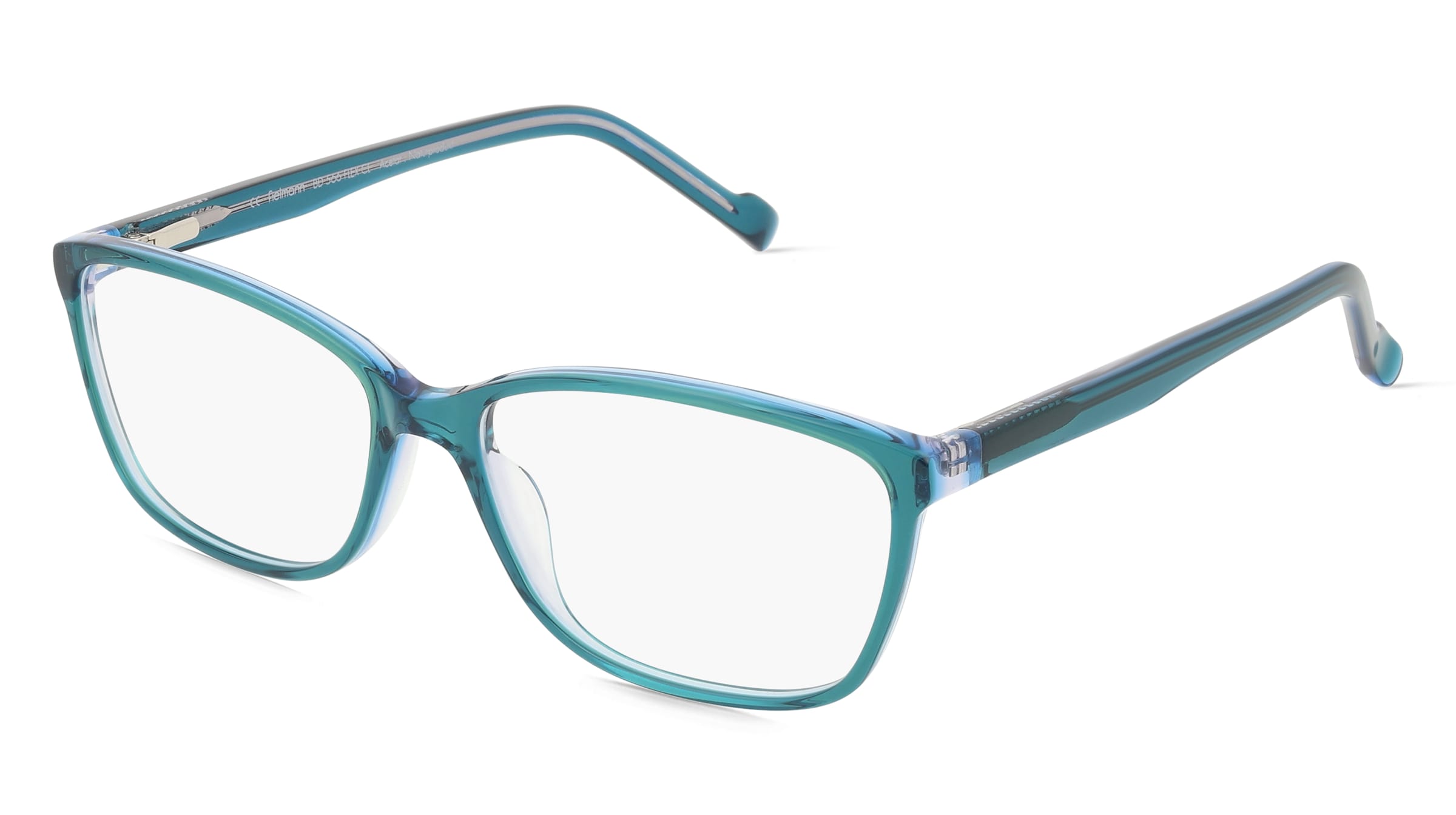 Fielmann BD 566 FLEX CL Damen-Brille inkl. Gläser Vollrand Butterfly Acetat-Gestell 55/15/140, Grün