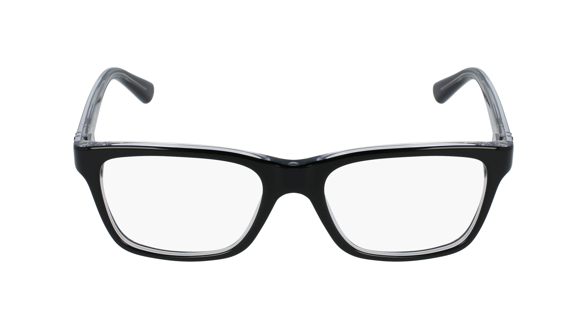 Ray-Ban RB 1536 Kinder-Brille inkl. Gläser Vollrand Quadratisch Acetat-Gestell 48/16/130, schwarz