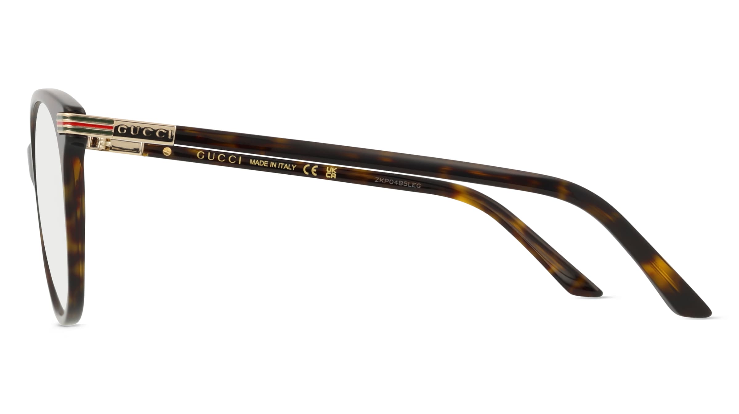 Thumbnail - Gucci GG1450O Unisex-Brille inkl. Gläser Vollrand Butterfly Acetat-Gestell 53/18/140, braun