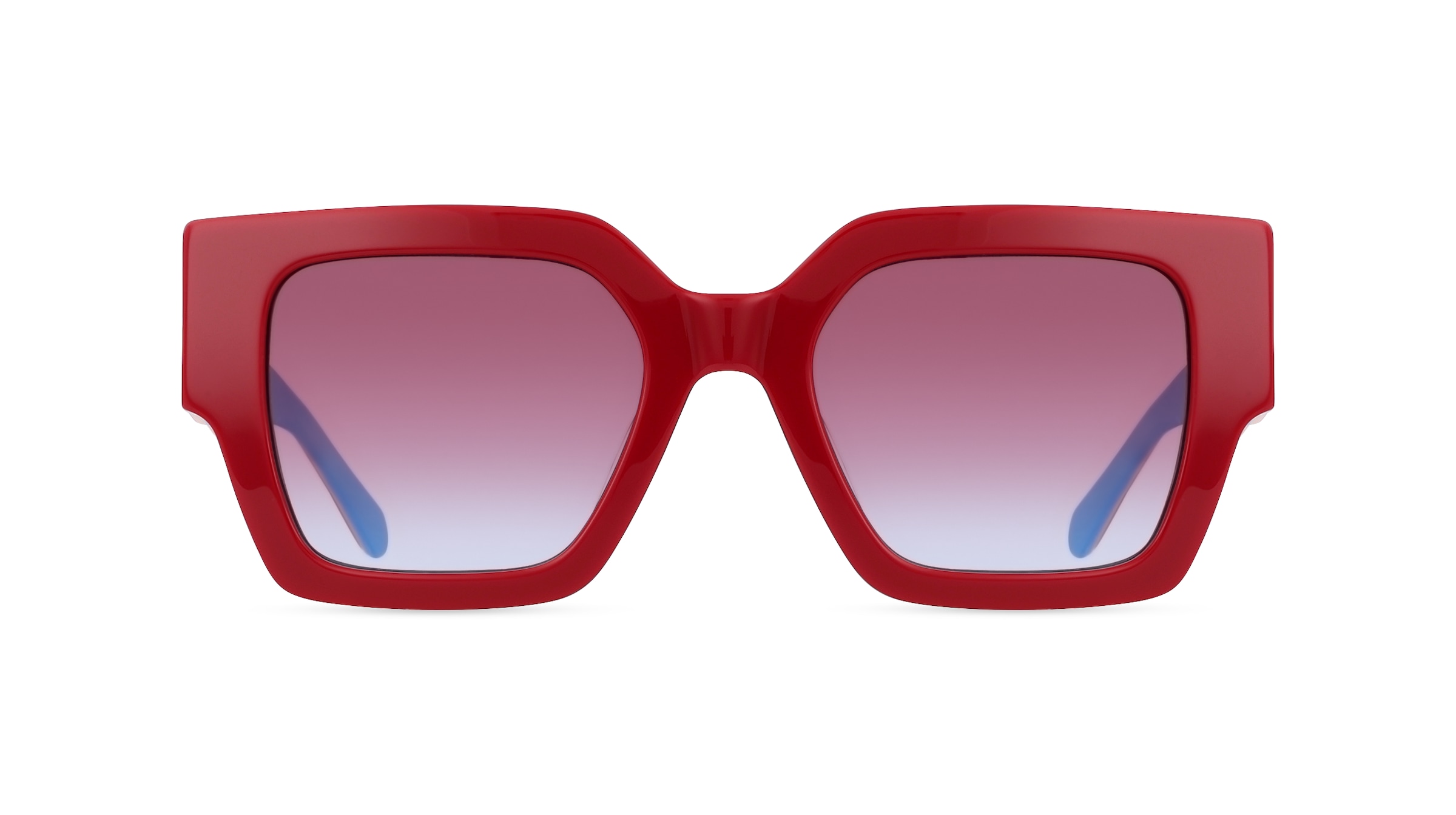 Calvin Klein CKJ22638S Damen-Sonnenbrille Vollrand Eckig Kunststoff-Gestell, rot