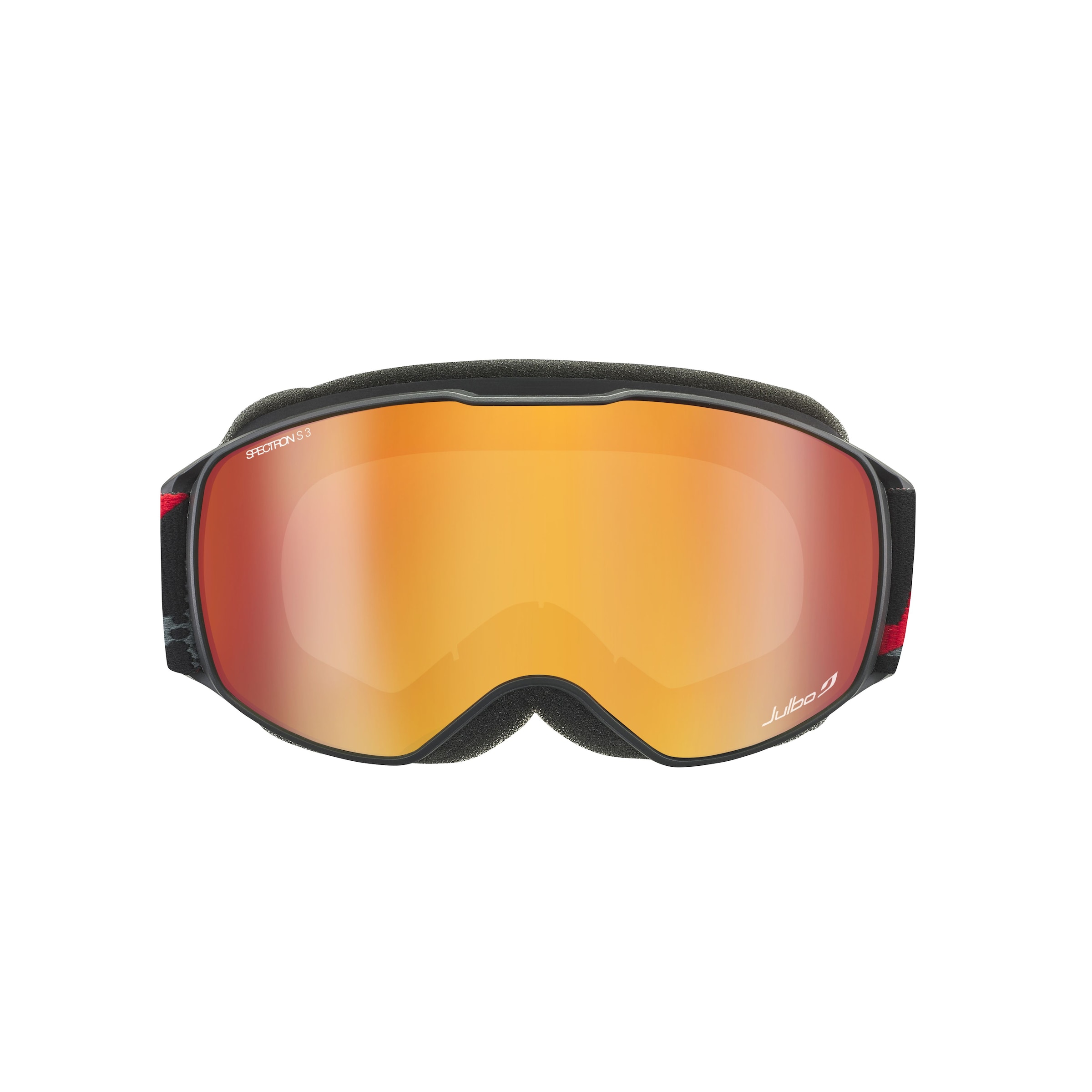 Julbo J7531 Jugend-Skibrille Vollrand Monoscheibe Kunststoff-Gestell, schwarz