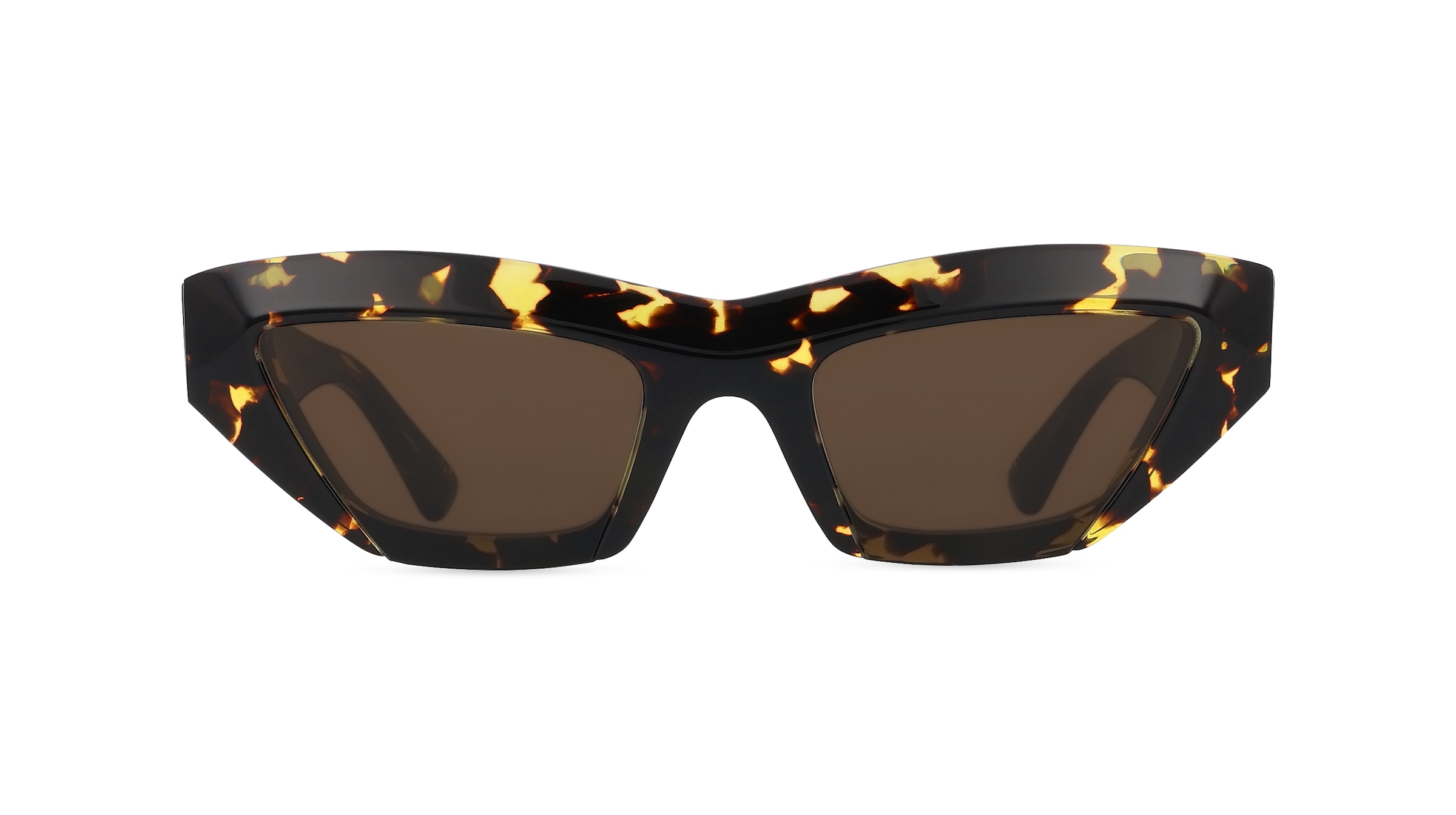 Bottega Veneta BV1219S Damen-Sonnenbrille Vollrand Butterfly Kunststoff-Gestell, braun