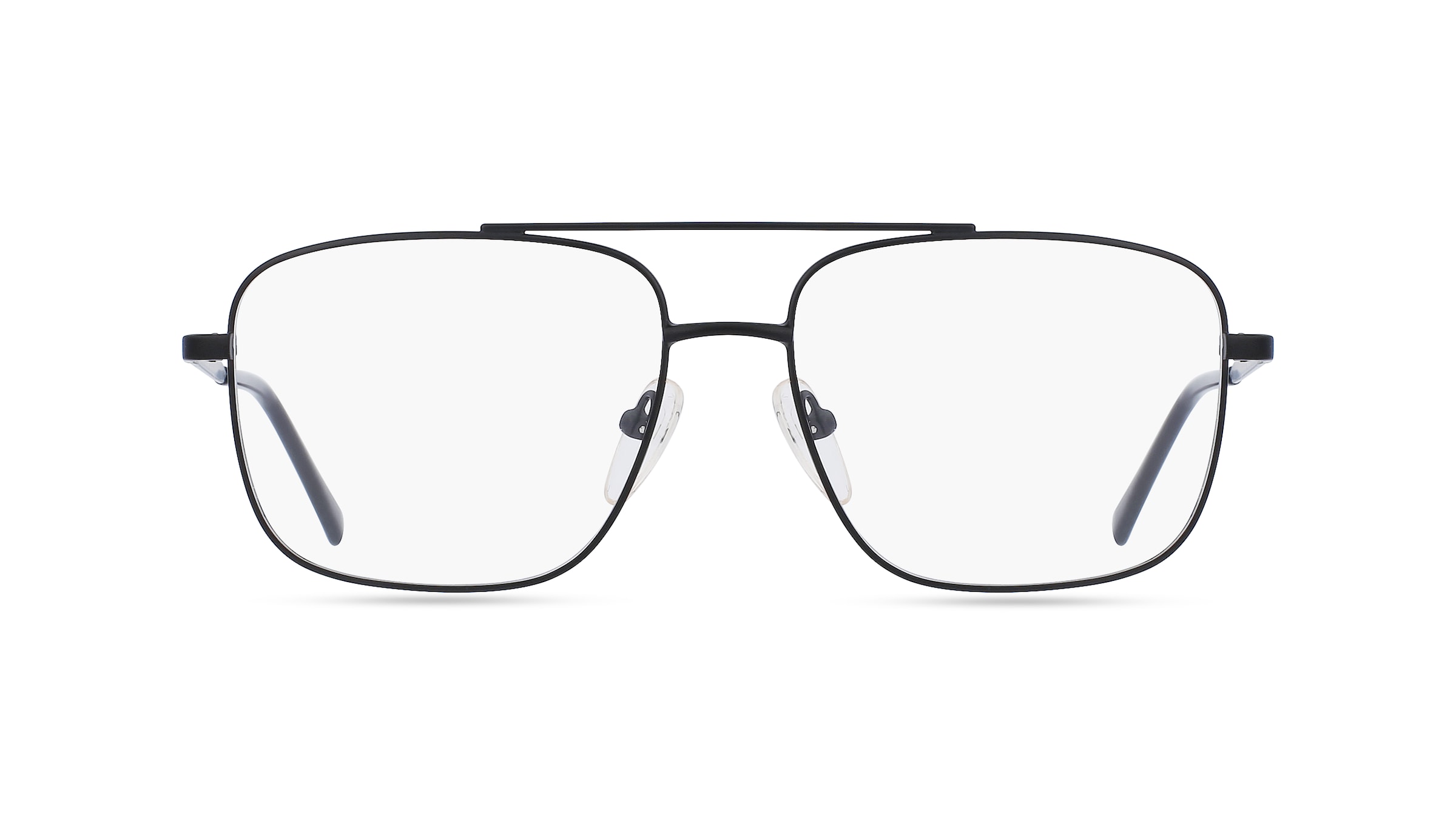 Fielmann MC 532 CL Herren-Brille inkl. Gläser Vollrand Eckig Edelstahl-Gestell 55mm/16mm/145mm, schwarz