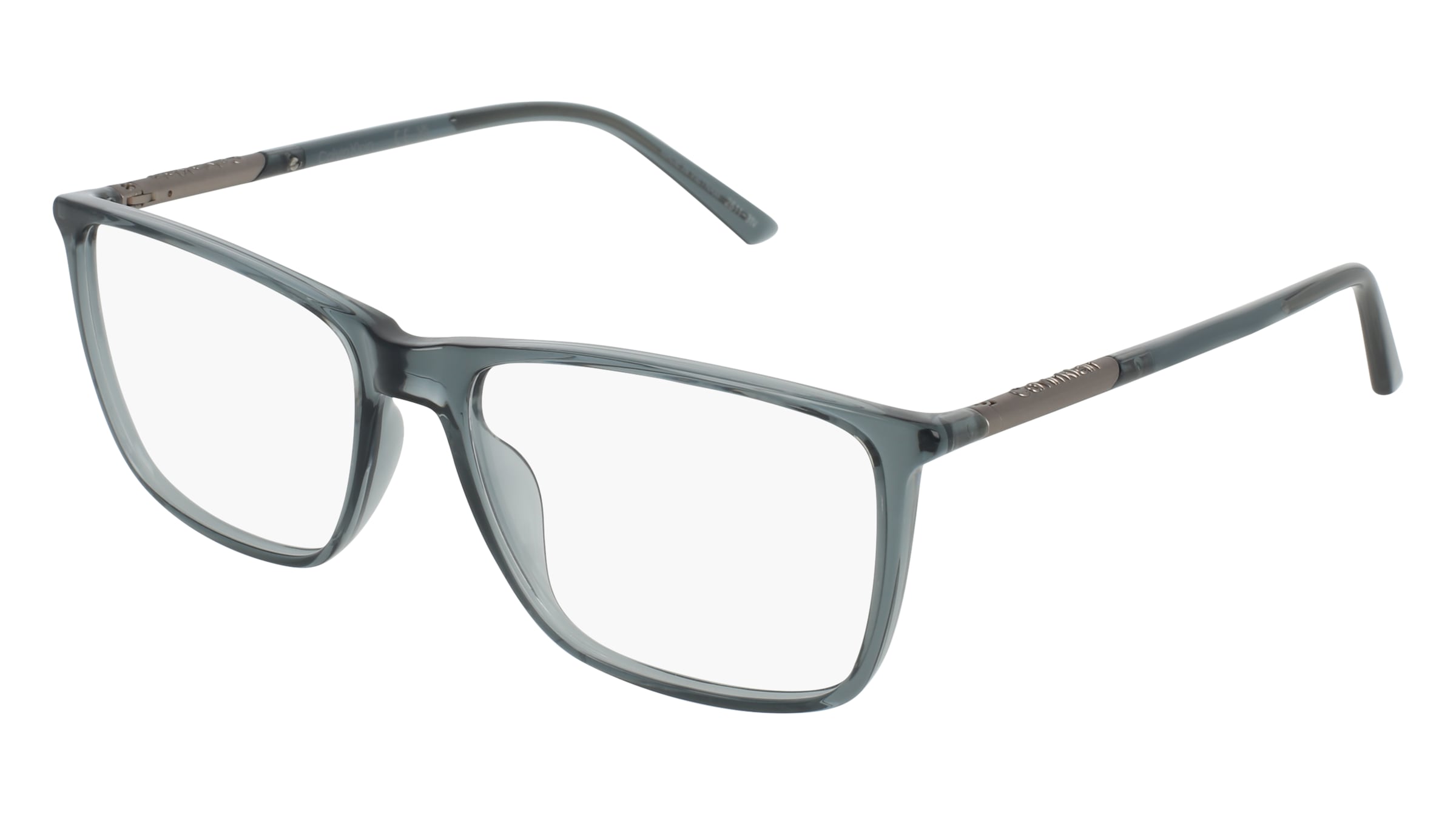 Calvin Klein CK26510 Herren-Brille inkl. Gläser Vollrand Eckig Kunststoff-Gestell 57/17/145, Grau