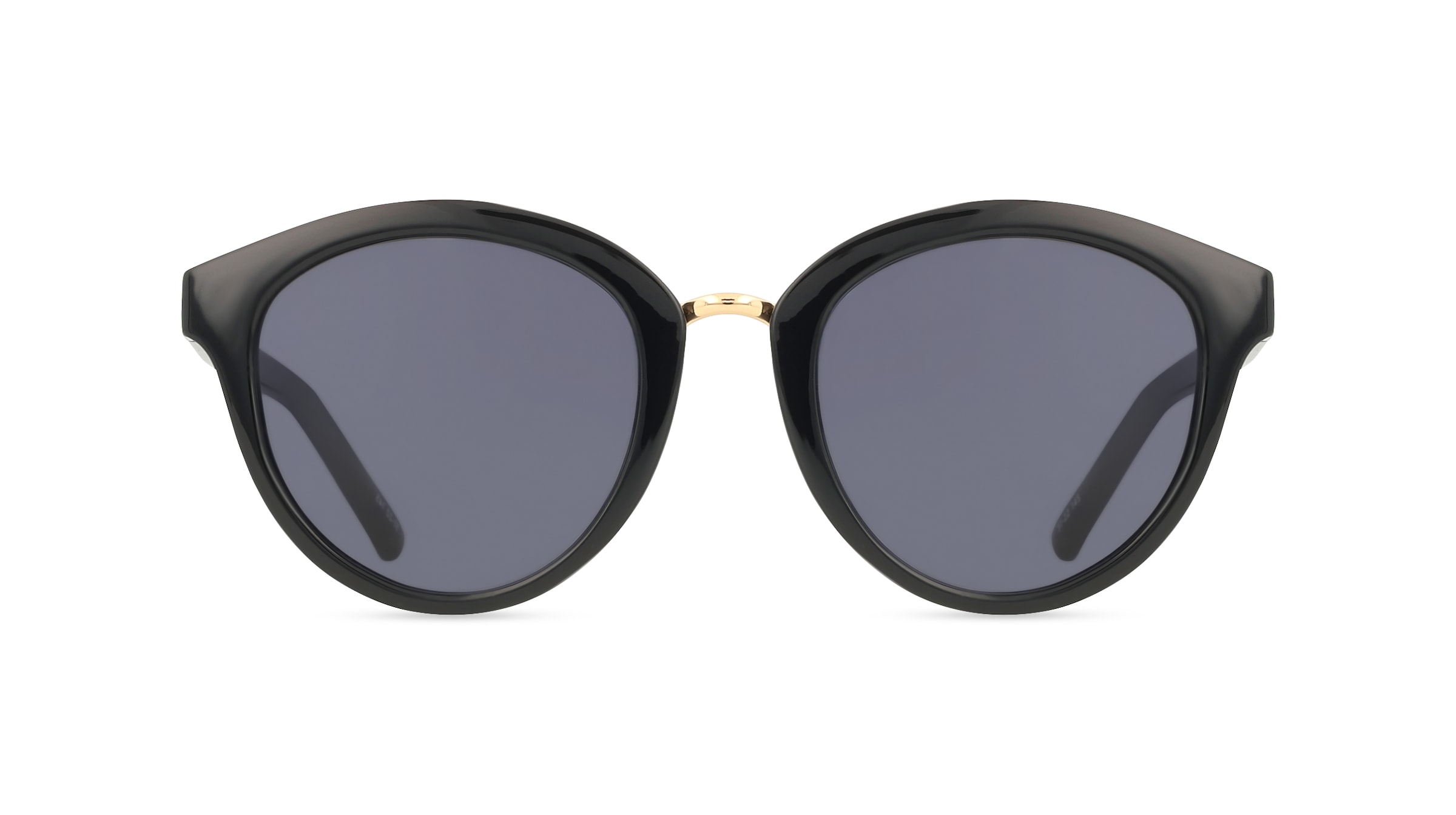 Le Specs INFLUX Damen-Sonnenbrille Vollrand Rund Kunststoff-Gestell, schwarz