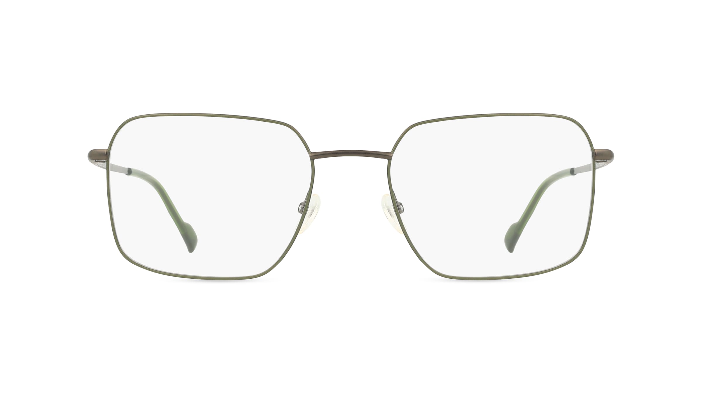 Fielmann MI 056 CL Herren-Brille inkl. Gläser Vollrand Eckig Titanflex-Gestell 55mm/20mm/145mm, grün