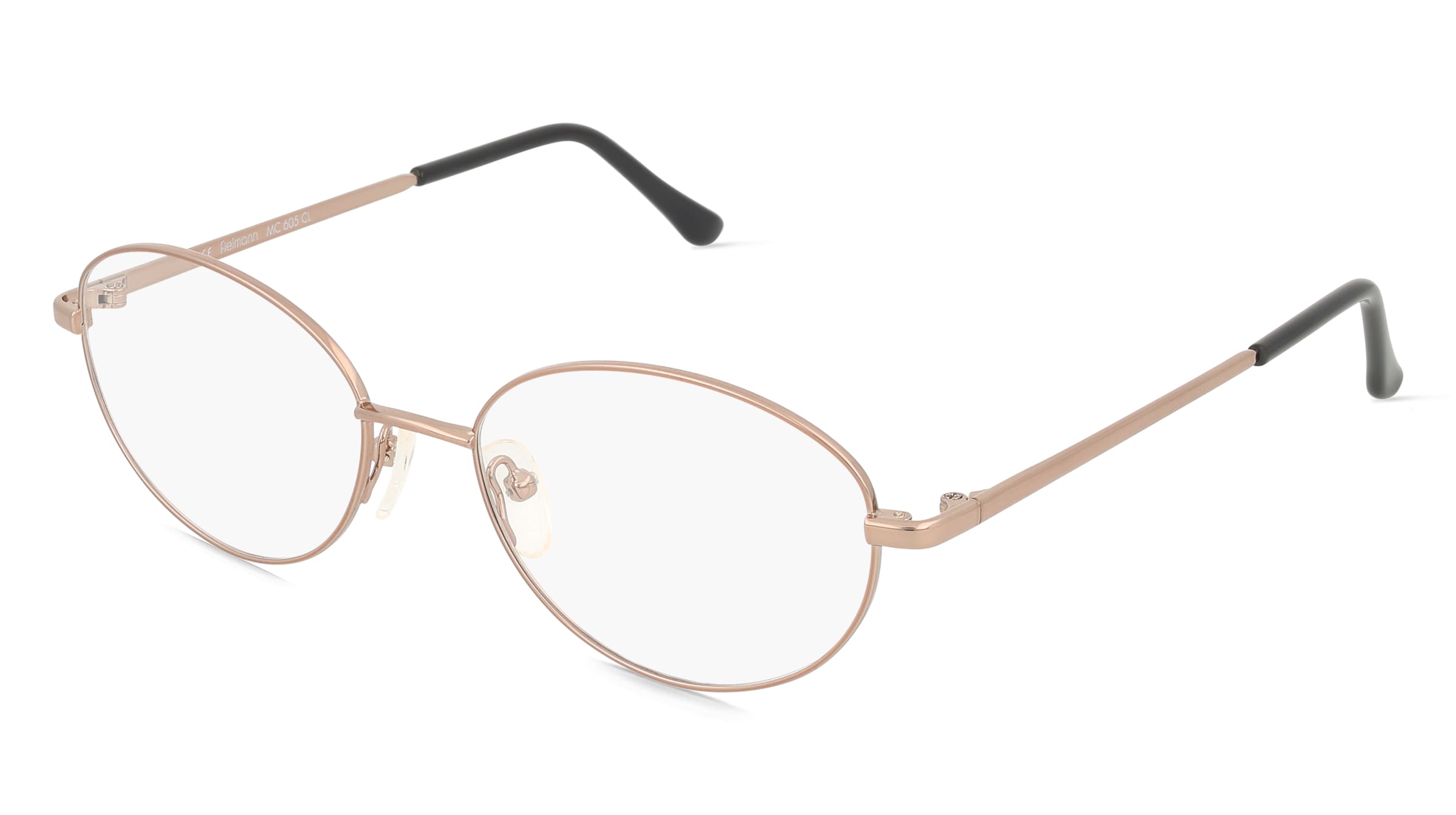 Fielmann MC 605 CL Damen-Brille inkl. Gläser Vollrand Oval Edelstahl-Gestell 52/17/135, Gold