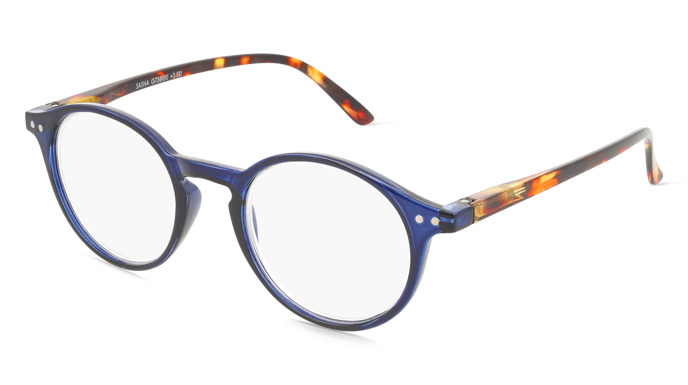 I NEED YOU SASHA Unisex-Fertiglesebrille Vollrand Panto Kunststoff-Gestell, Blau
