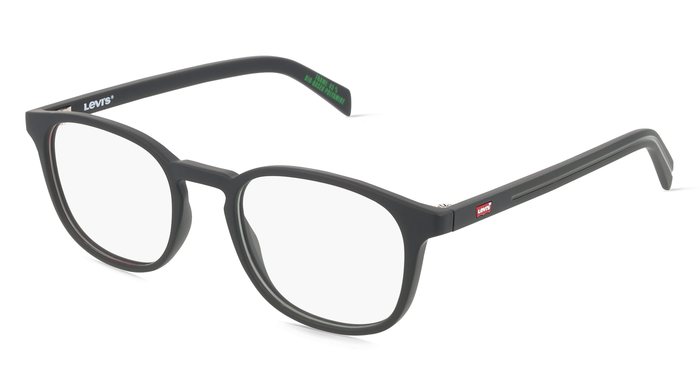 Levi’s LV 5069 Herren-Brille inkl. Gläser Vollrand Eckig Kunststoff-Gestell 49/20/145, Schwarz