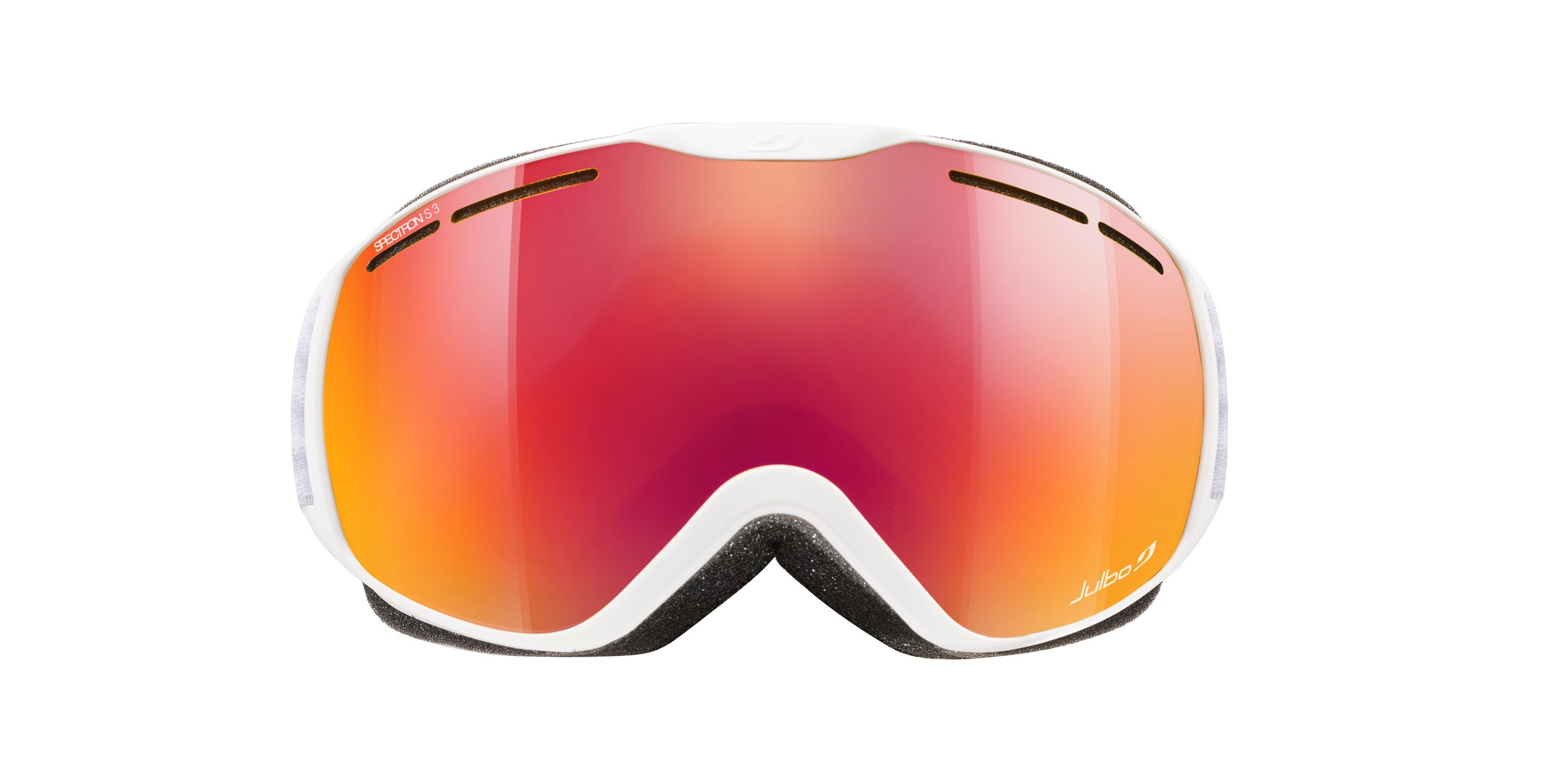 Julbo J7621 Herren-Skibrille Vollrand Monoscheibe Kunststoff-Gestell, Weiss