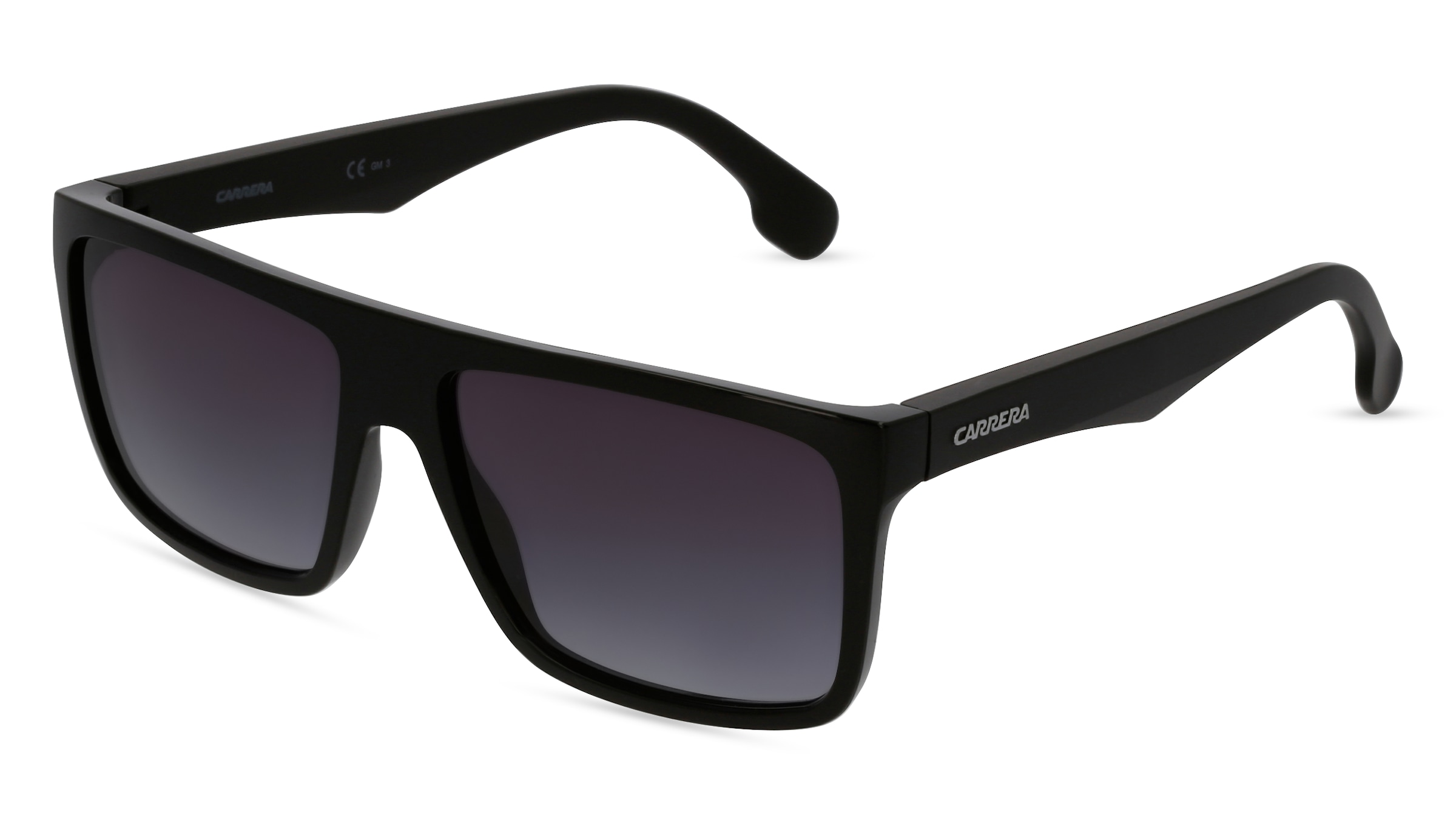 Carrera 5039/S Herren-Sonnenbrille Vollrand Quadratisch Kunststoff-Gestell, Schwarz