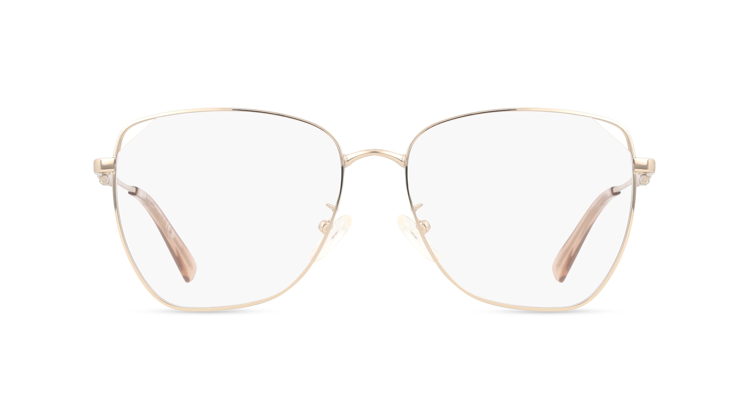 Michael Kors 0MK3081D SHANGHAI Damen-Brille inkl. Gläser Vollrand Cateye Metall-Gestell 56/17/145, gold
