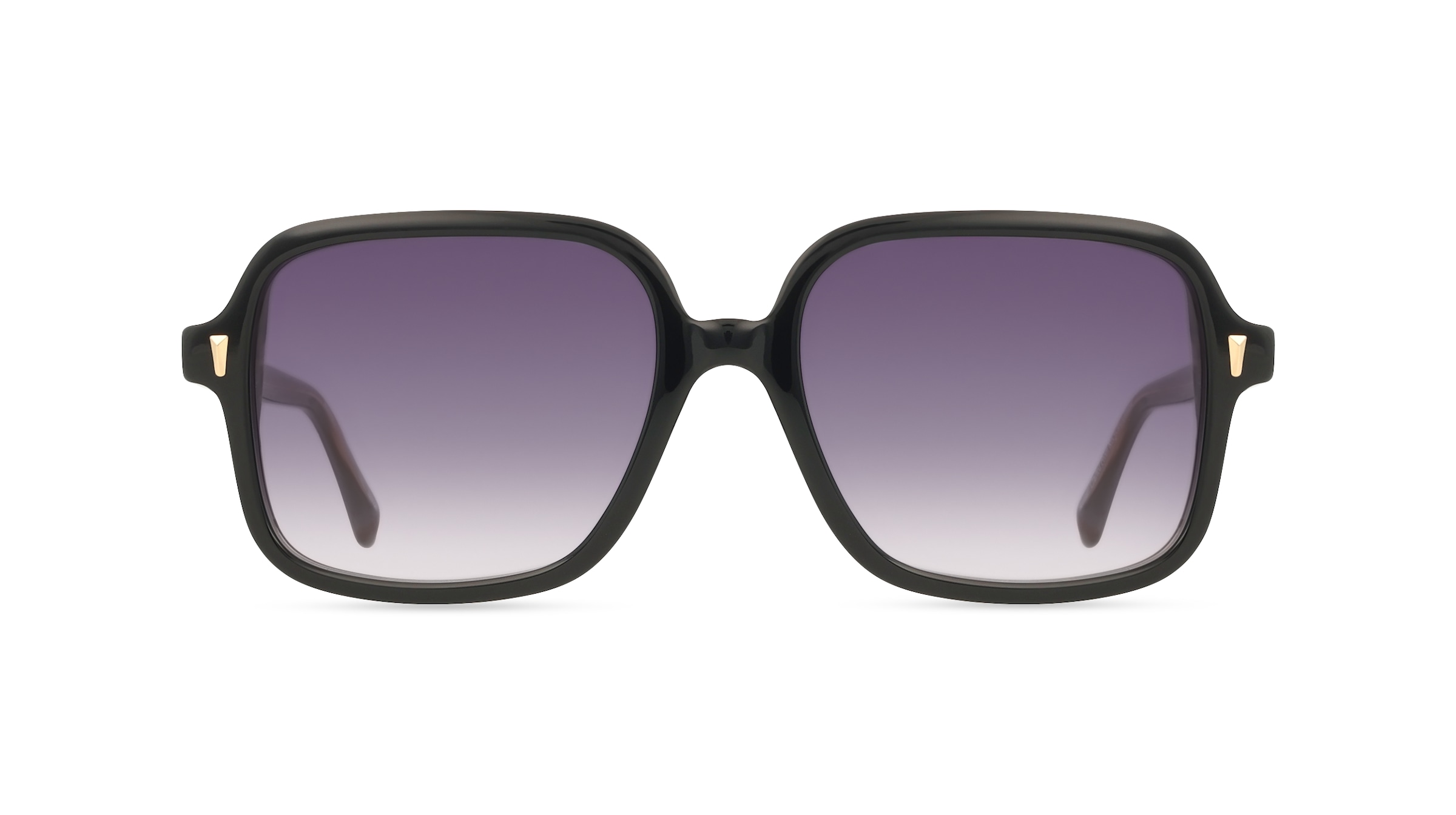 Sandro SA6055 Damen-Sonnenbrille Vollrand Quadratisch Acetat-Gestell, schwarz