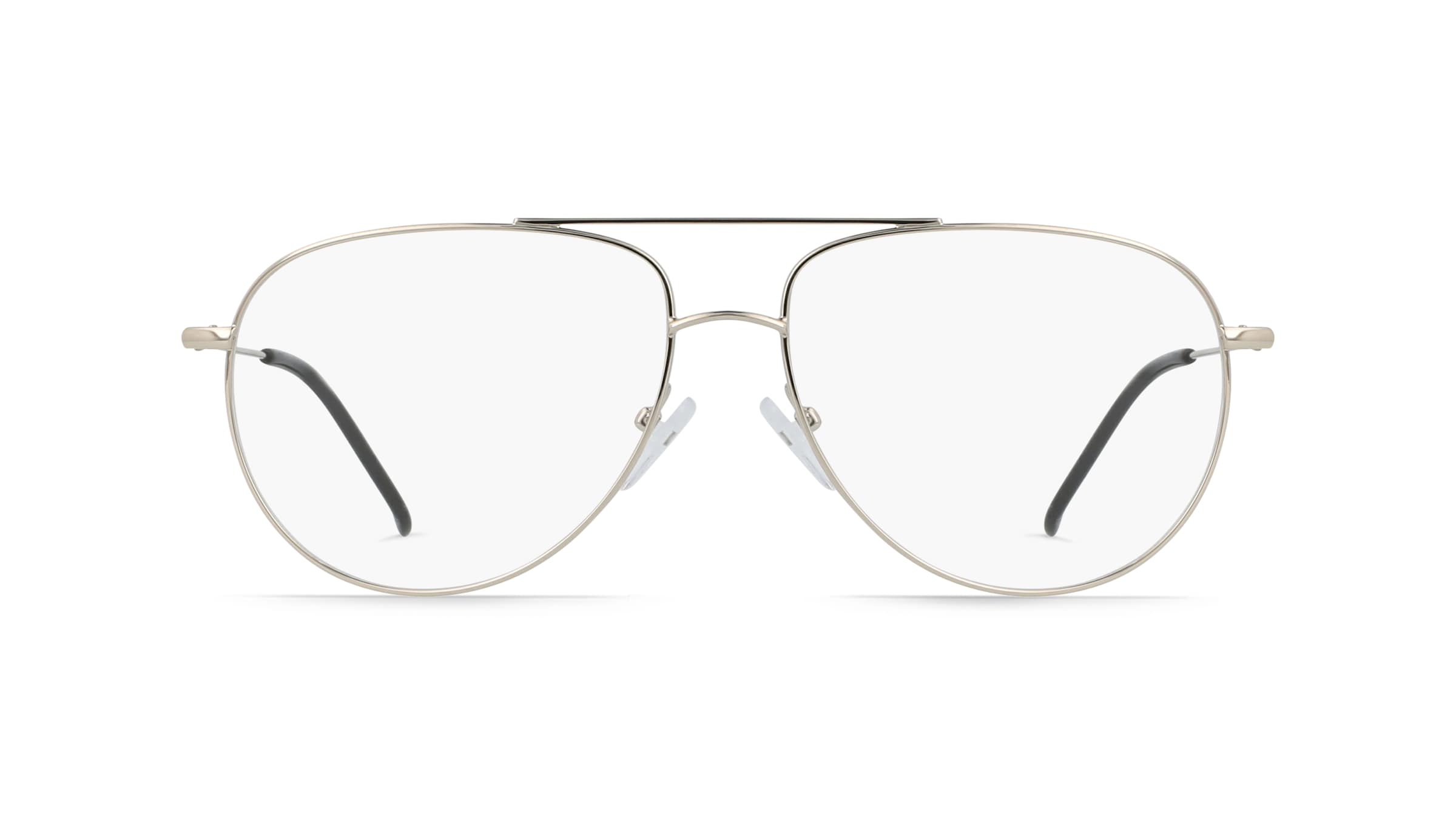 Fielmann BD 455 CL Herren-Brille inkl. Gläser Vollrand Pilot Edelstahl-Gestell 54mm/16mm/135mm, gold