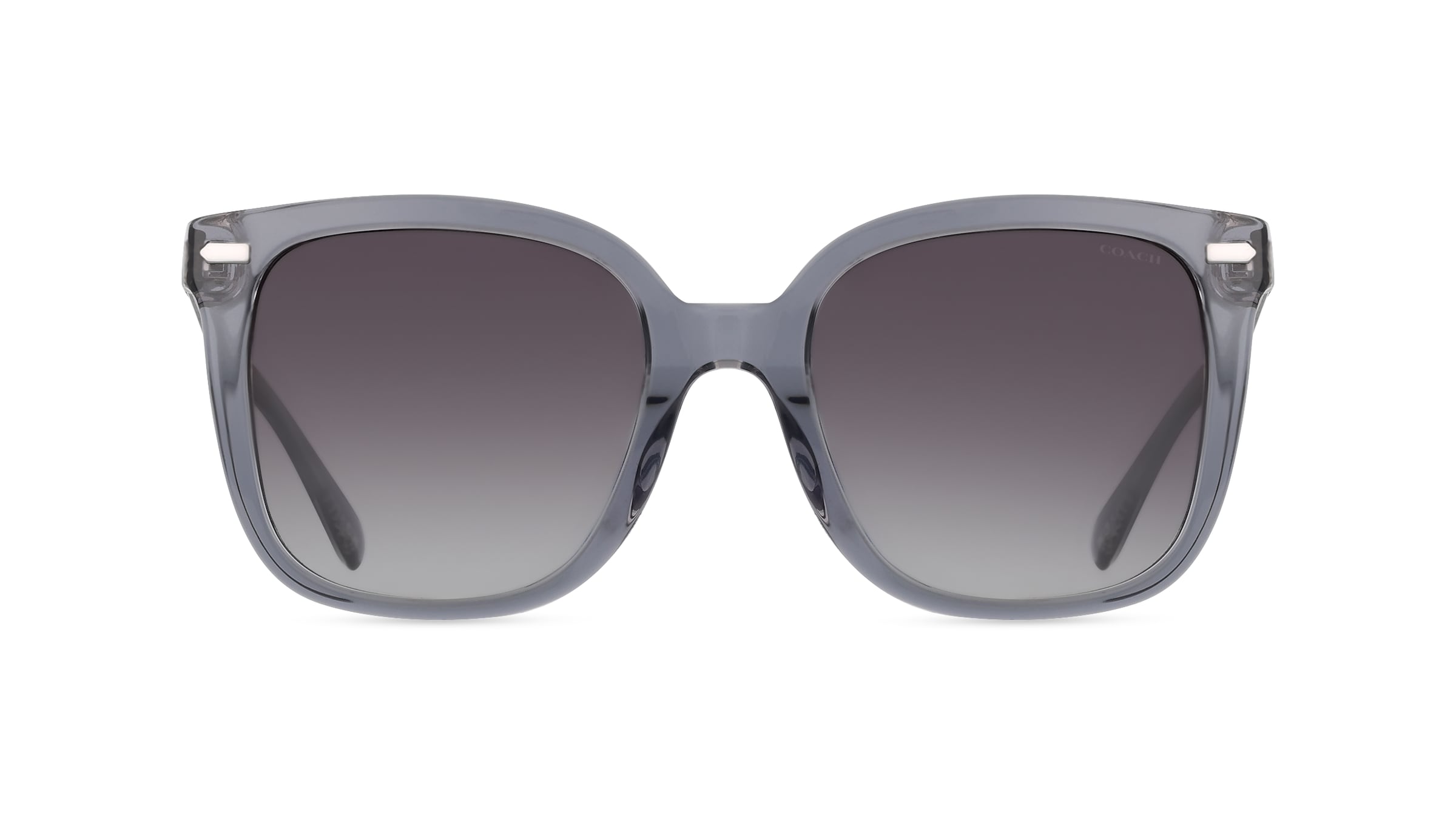 Coach HC8381U Damen-Sonnenbrille Vollrand Eckig Acetat-Gestell, grau