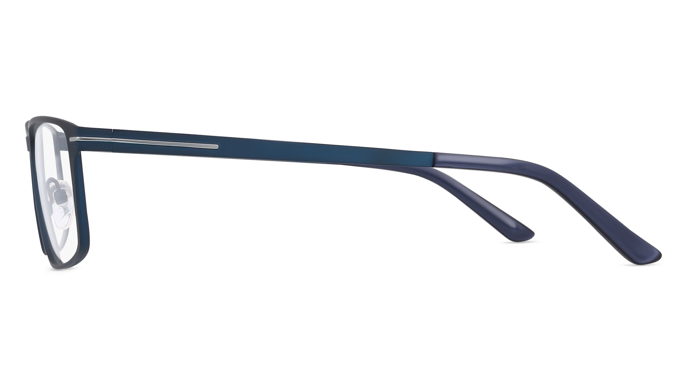 Thumbnail - Fielmann OPH 9951 FLEX CL Herren-Brille inkl. Gläser Vollrand Quadratisch Edelstahl-Gestell 55/16/140, blau