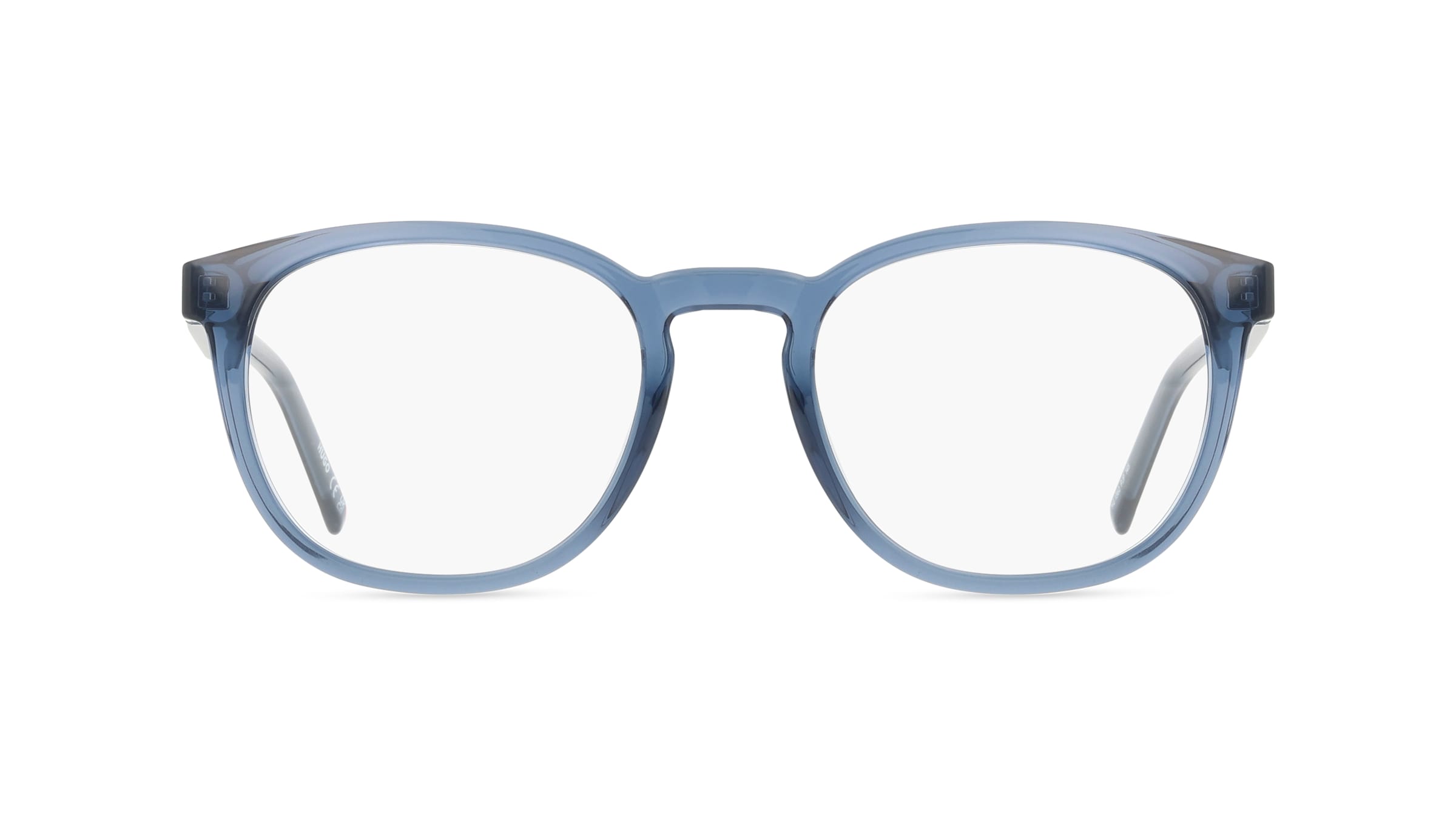 Hugo HG 1360 Herren-Brille inkl. Gläser Vollrand Panto Kunststoff-Gestell 42mm/20mm/145mm, blau