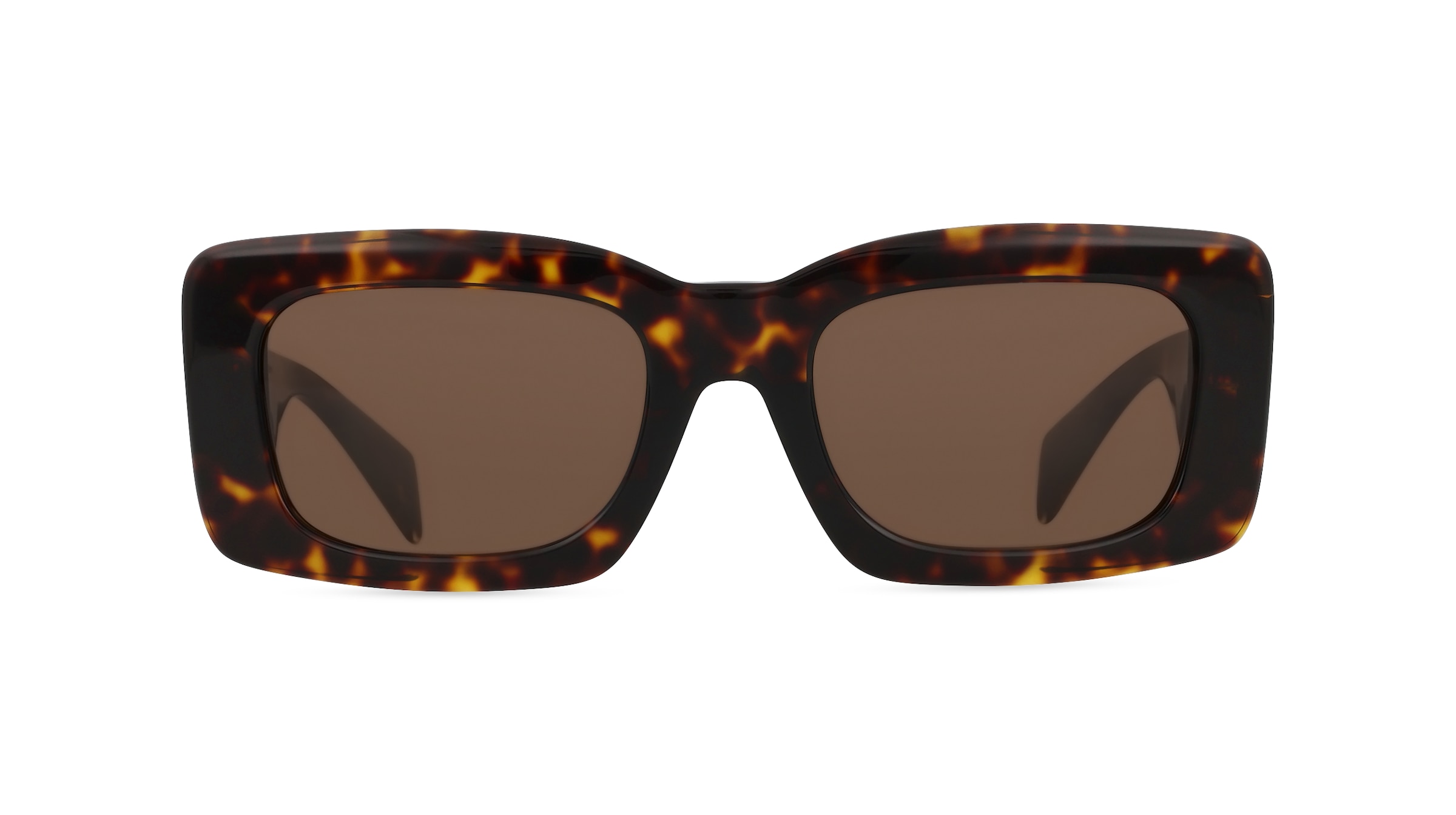 Versace VE4444U Damen-Sonnenbrille Vollrand Eckig Acetat-Gestell, braun