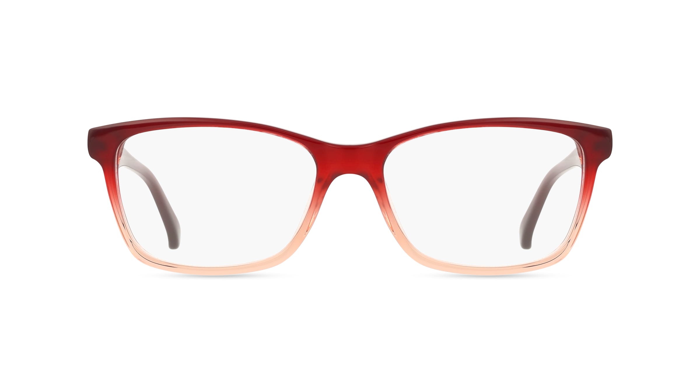 Fielmann ABC 077 FLEX CL KAREN Damen-Brille inkl. Gläser Vollrand Eckig Acetat-Gestell 53mm/16mm/140mm, rot
