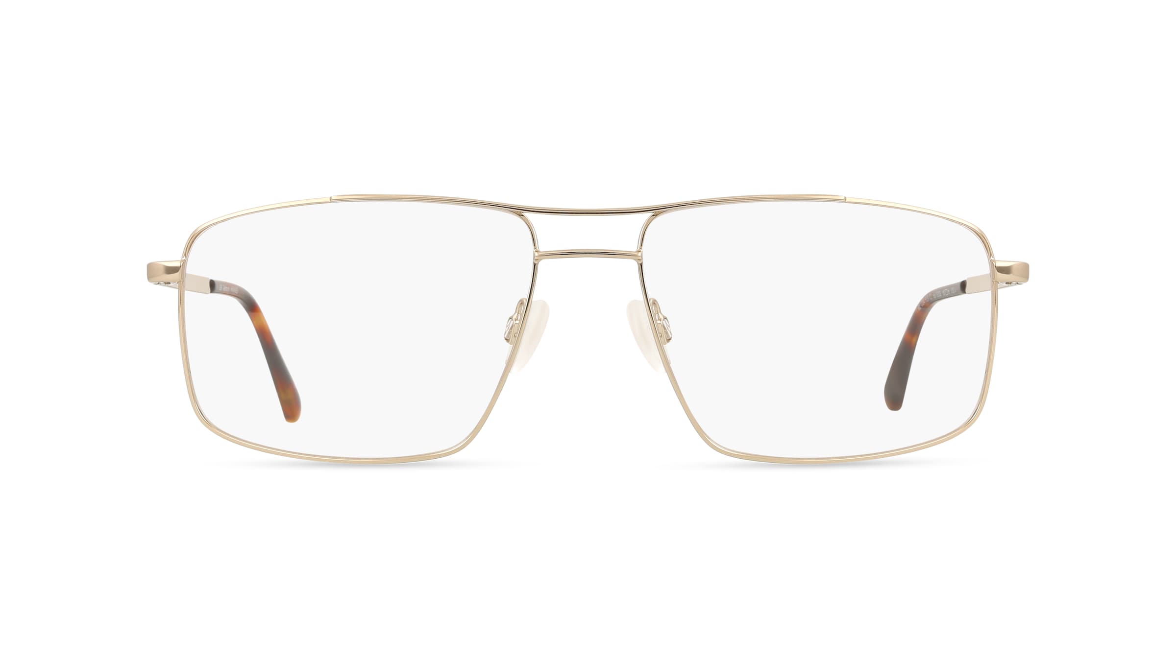 Fielmann BE 034 CL Herren-Brille inkl. Gläser Vollrand Quadratisch Edelstahl-Gestell 58/15/145, Gold