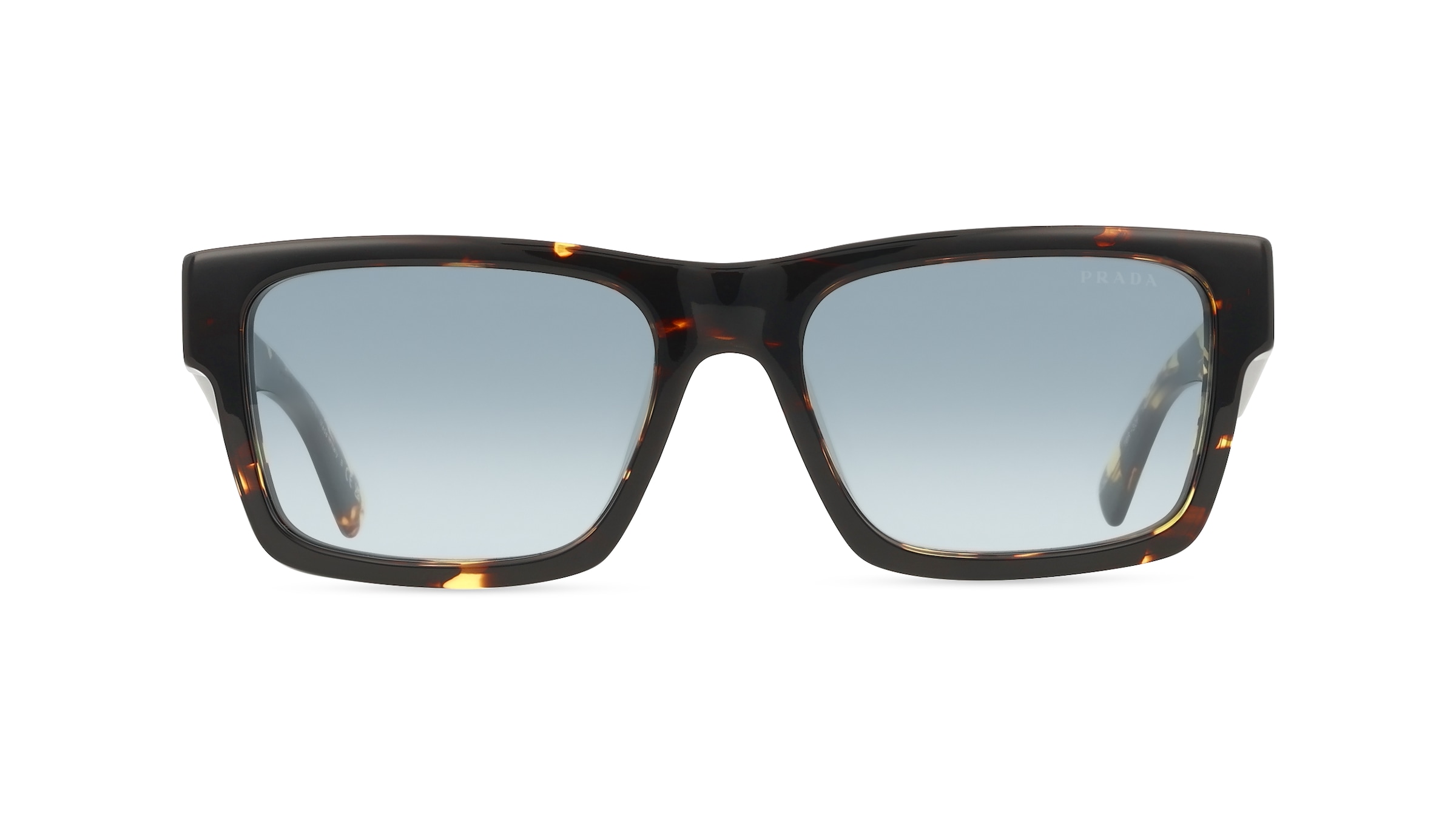 Prada PR25ZS Herren-Sonnenbrille Vollrand Eckig Acetat-Gestell, schwarz
