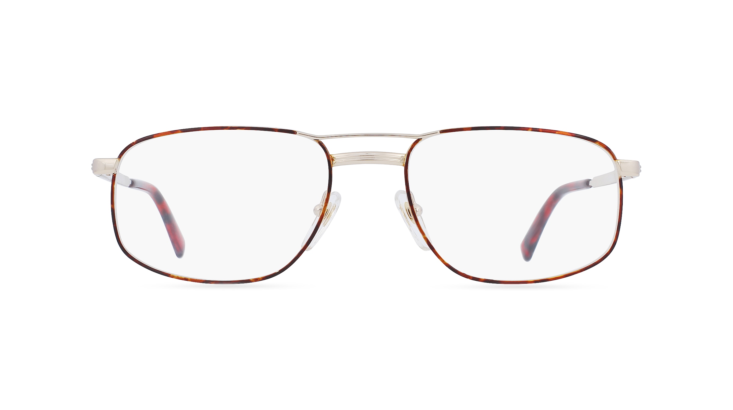 Fielmann OPH 9569 FLEX CL Herren-Brille inkl. Gläser Vollrand Eckig Metall-Gestell 54mm/18mm/140mm, gold