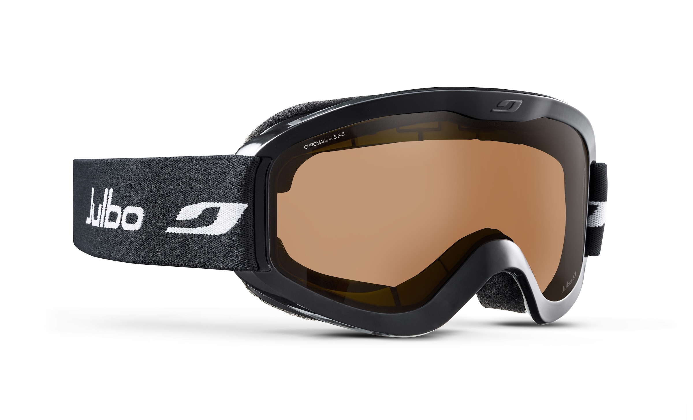 Julbo J8019 Jugend-Skibrille Vollrand Monoscheibe Kunststoff-Gestell, Schwarz