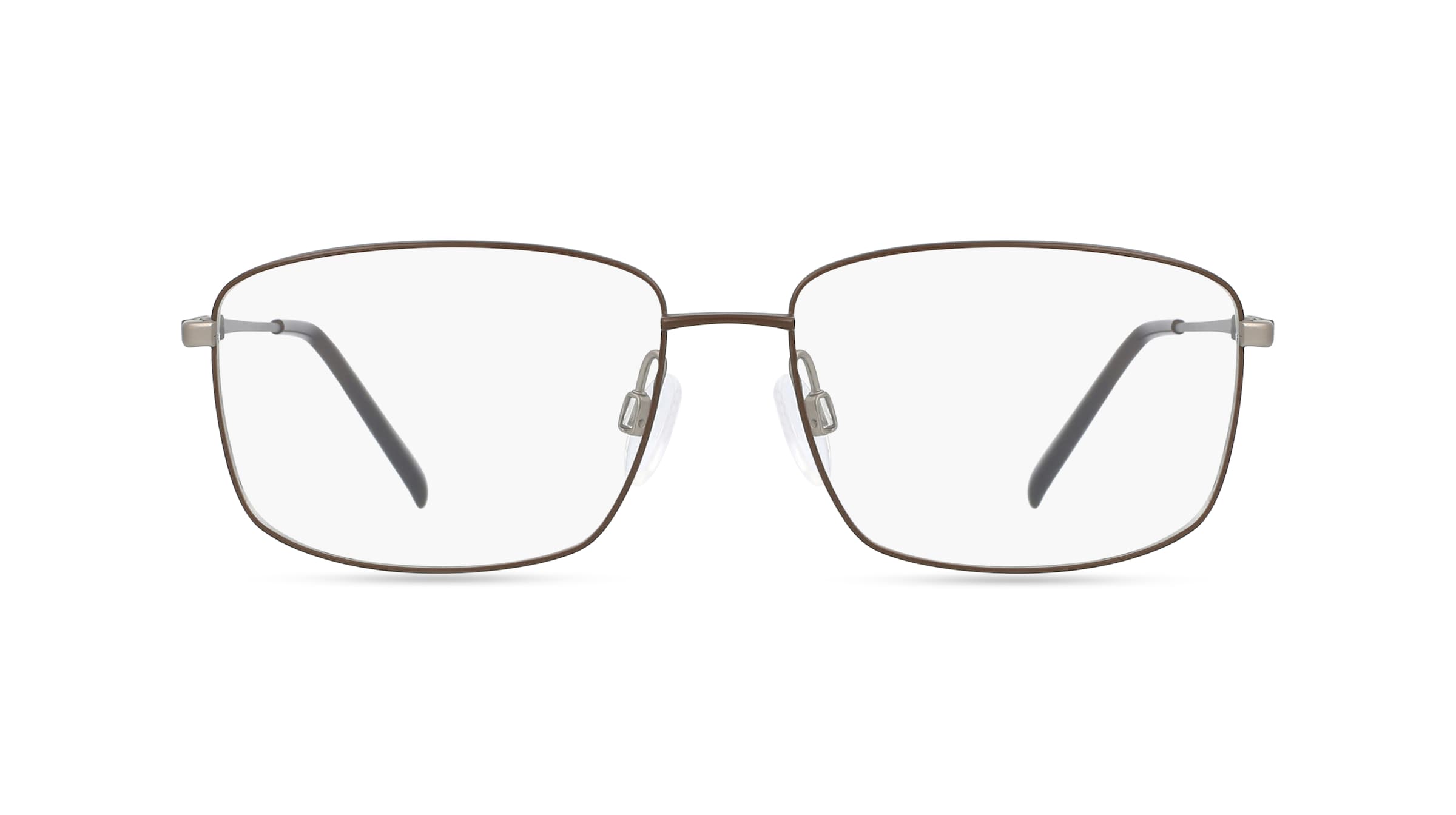 Fielmann CHARME 0842 CL Herren-Brille inkl. Gläser Vollrand Eckig Titan-Gestell 55mm/18mm/145mm, grau