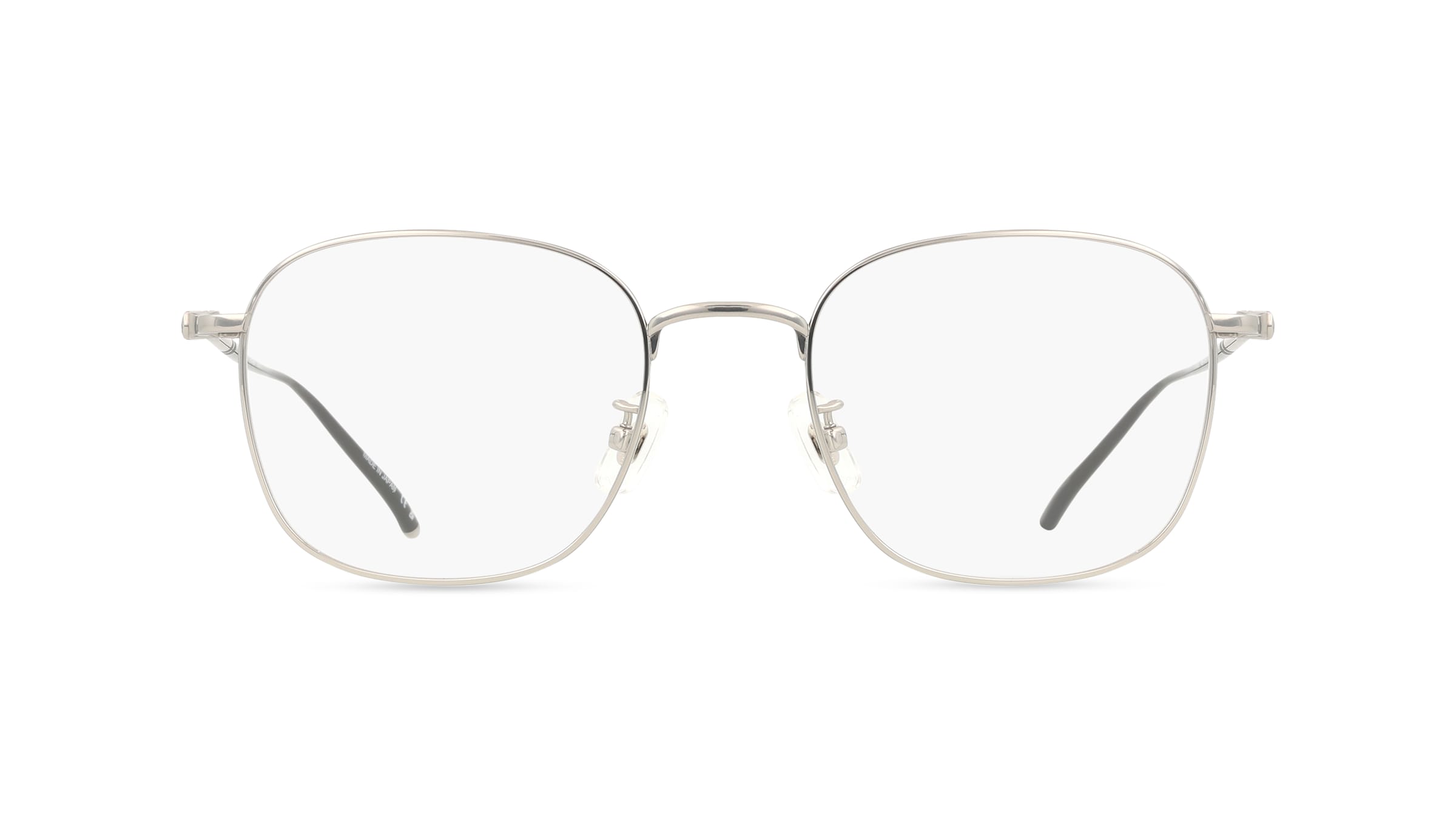 Montblanc MB0415OA Herren-Brille inkl. Gläser Vollrand Eckig Titan-Gestell 54mm/20mm/145mm, Silber