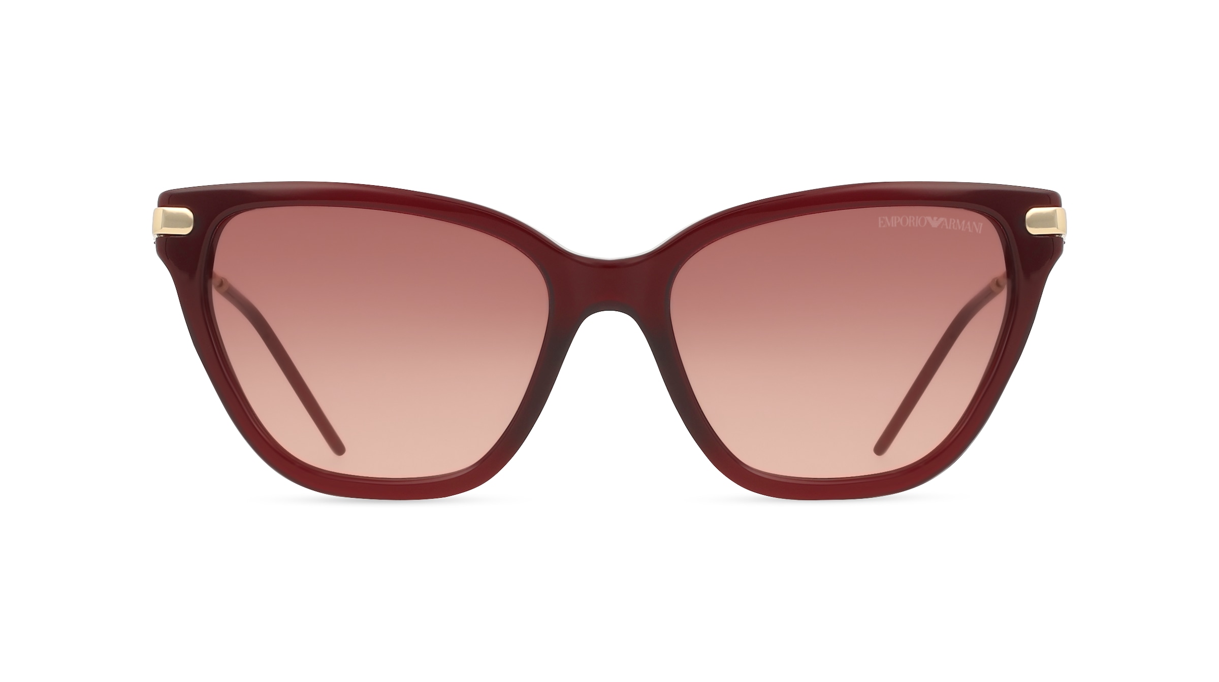 Emporio Armani EA4251 Damen-Sonnenbrille Vollrand Cateye Kunststoff Metall-Gestell, rot