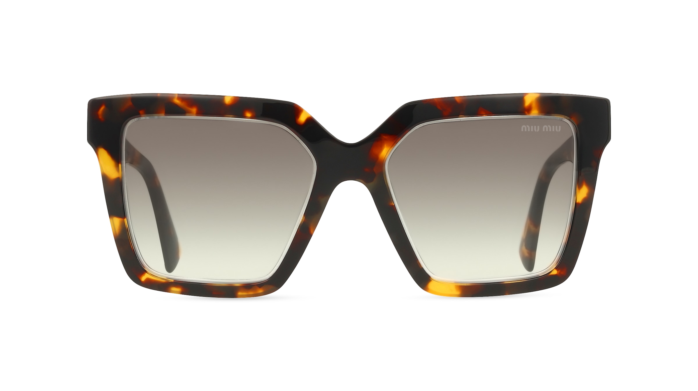 Thumbnail - Miu Miu MU03YS Damen-Sonnenbrille Vollrand Eckig Acetat-Gestell, gelb