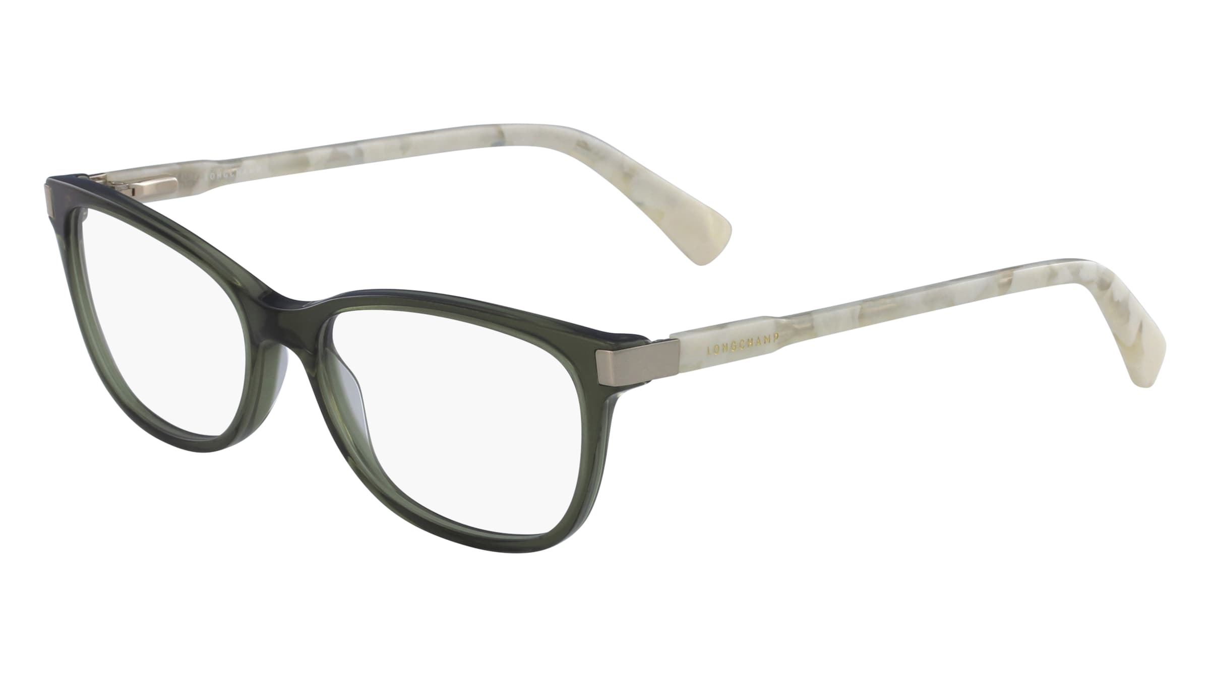 Longchamp LO2616 Damen-Brille inkl. Gläser Vollrand Quadratisch Kunststoff-Gestell 53/16/135, Grün