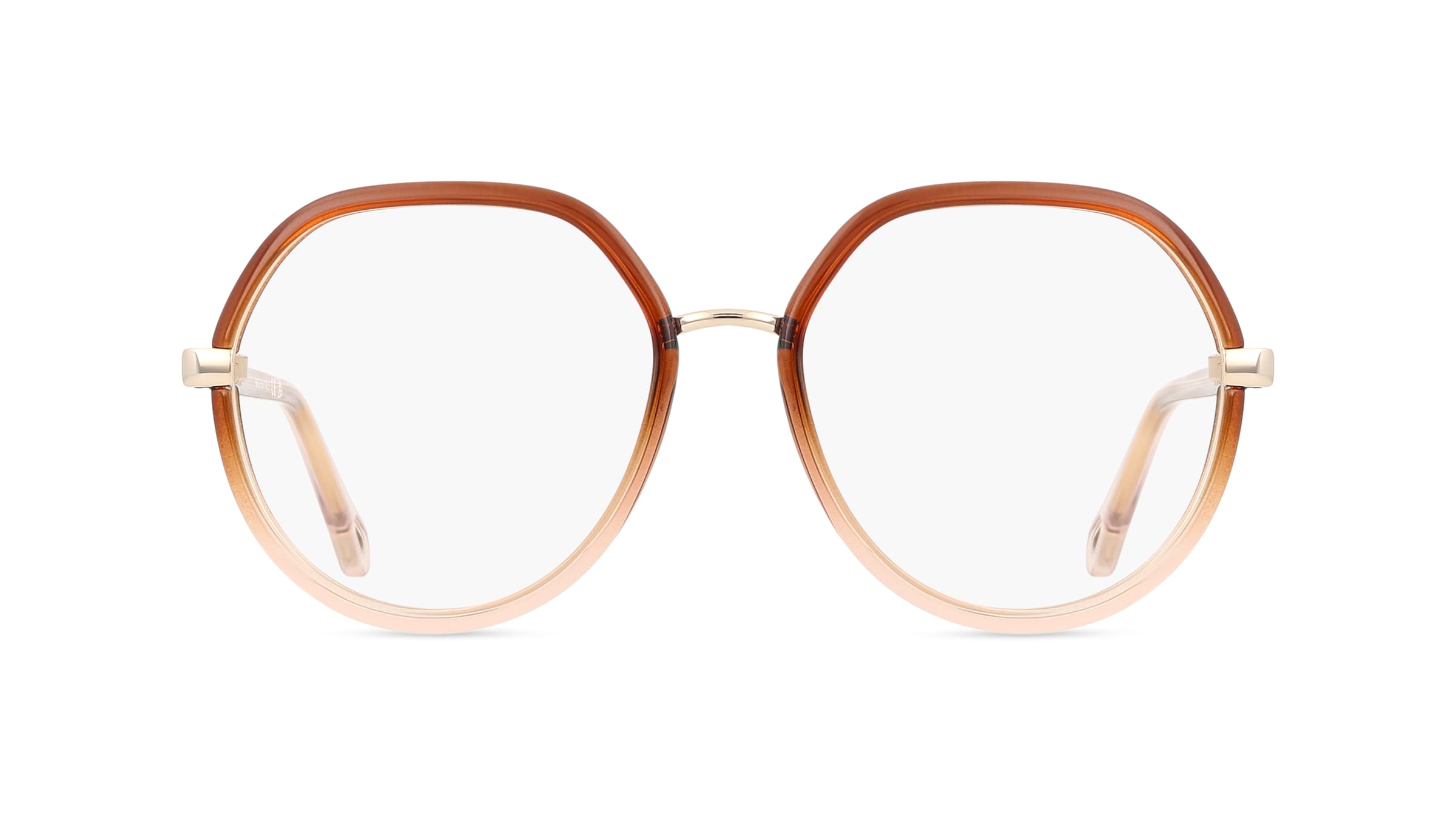 Chloé CH0131O Unisex-Brille inkl. Gläser Vollrand Panto Acetat-Gestell 51mm/16mm/140mm, Braun