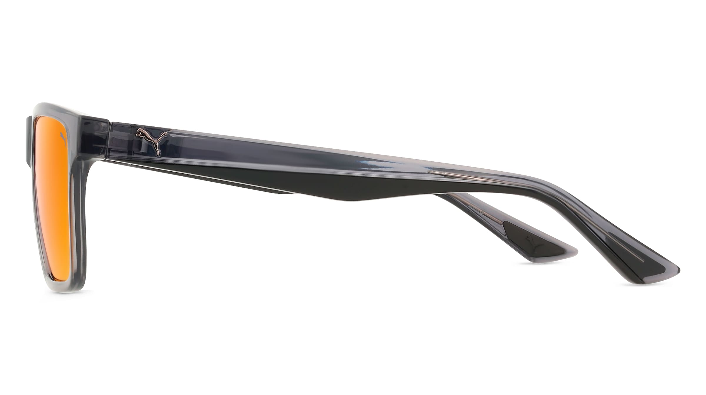 Thumbnail - Puma PU0484S Unisex-Sonnenbrille Vollrand Quadratisch Kunststoff-Gestell, grau