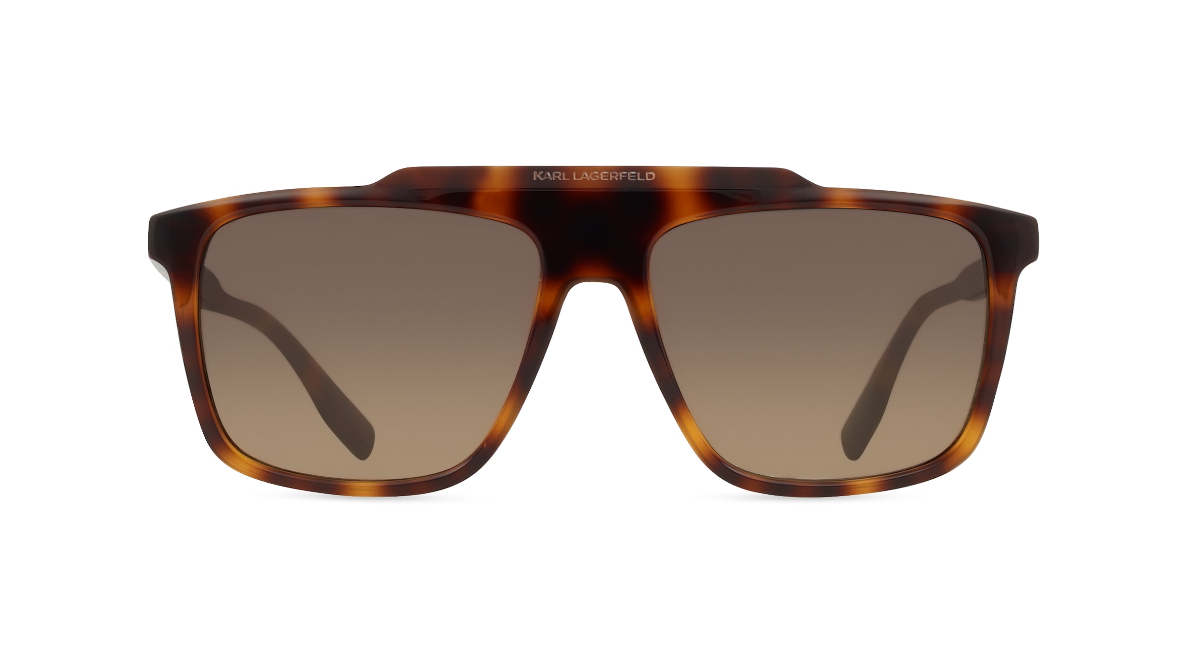 Karl Lagerfeld KL6107S Unisex-Sonnenbrille Vollrand Pilot Kunststoff-Gestell, braun