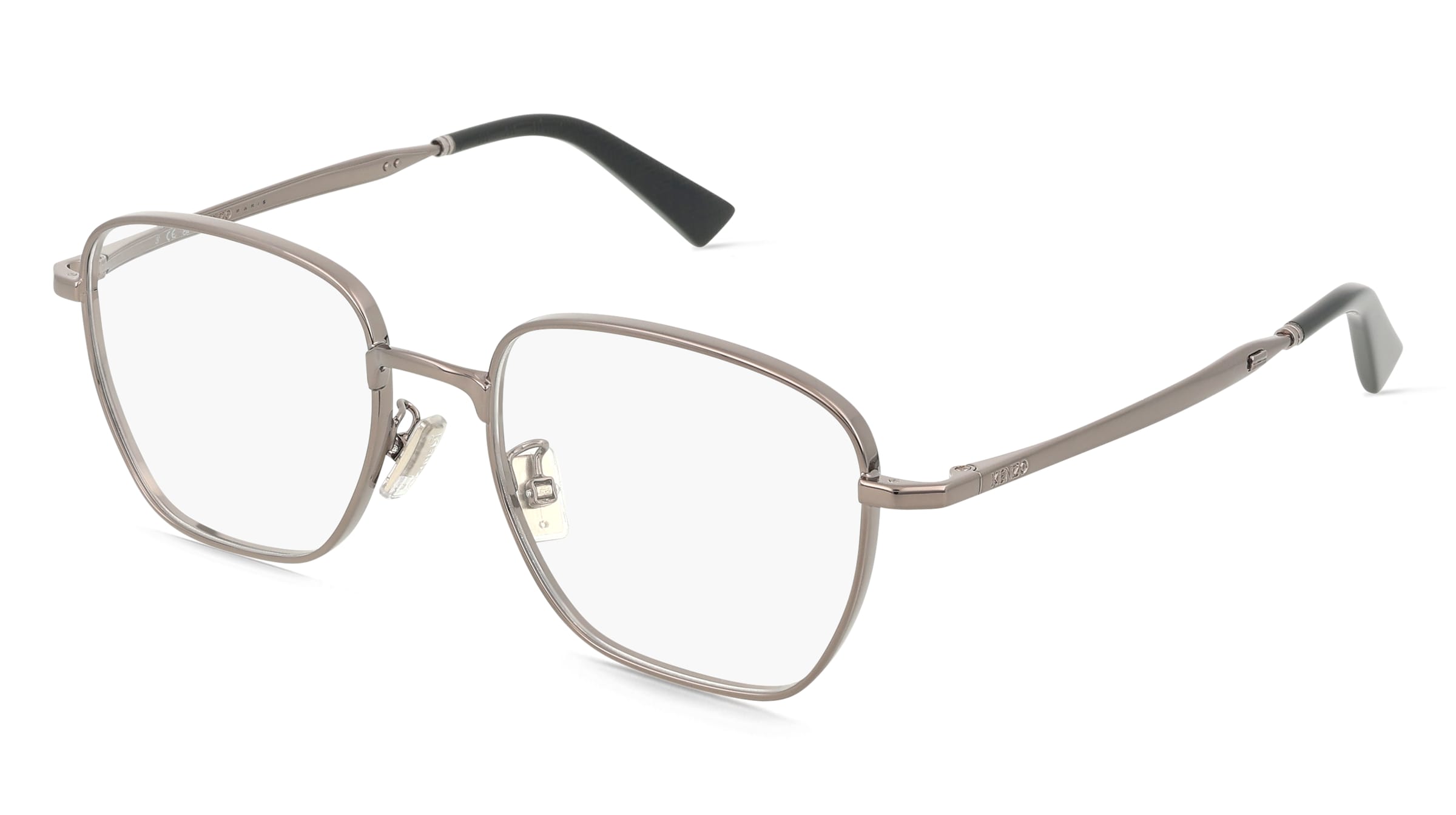 Kenzo KZ50232U WEAVE Herren-Brille inkl. Gläser Vollrand Quadratisch Metall-Gestell 52/18/145, Grau
