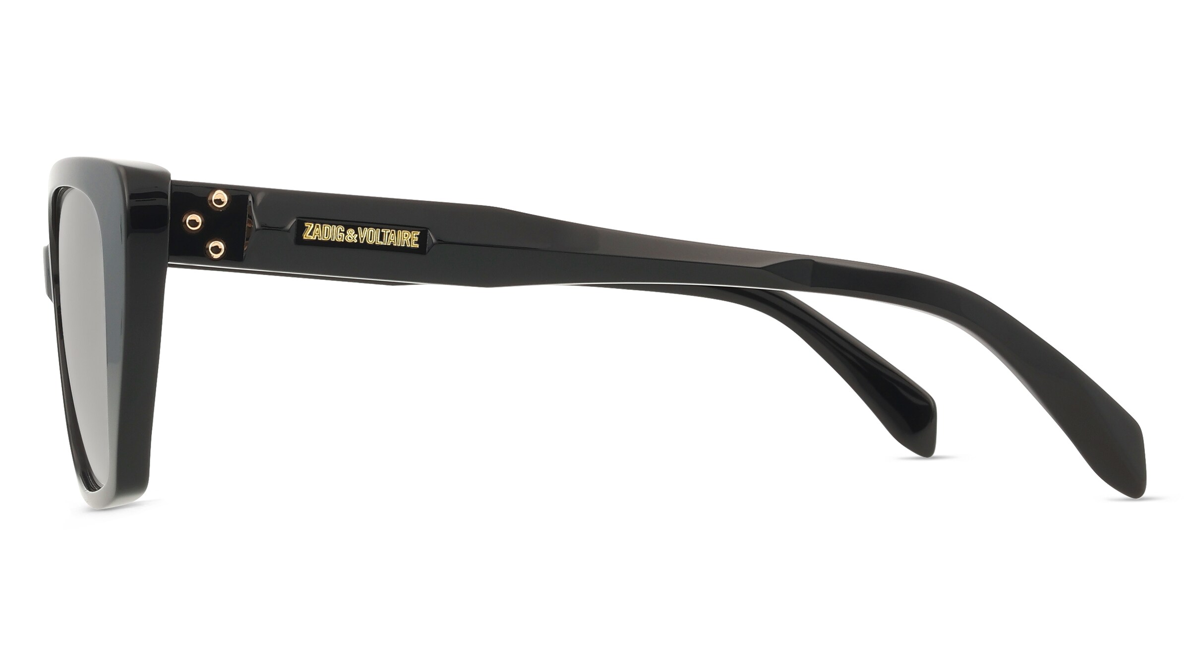 Thumbnail - Zadig & Voltaire SZV472 Damen-Sonnenbrille Vollrand Quadratisch Kunststoff-Gestell, schwarz